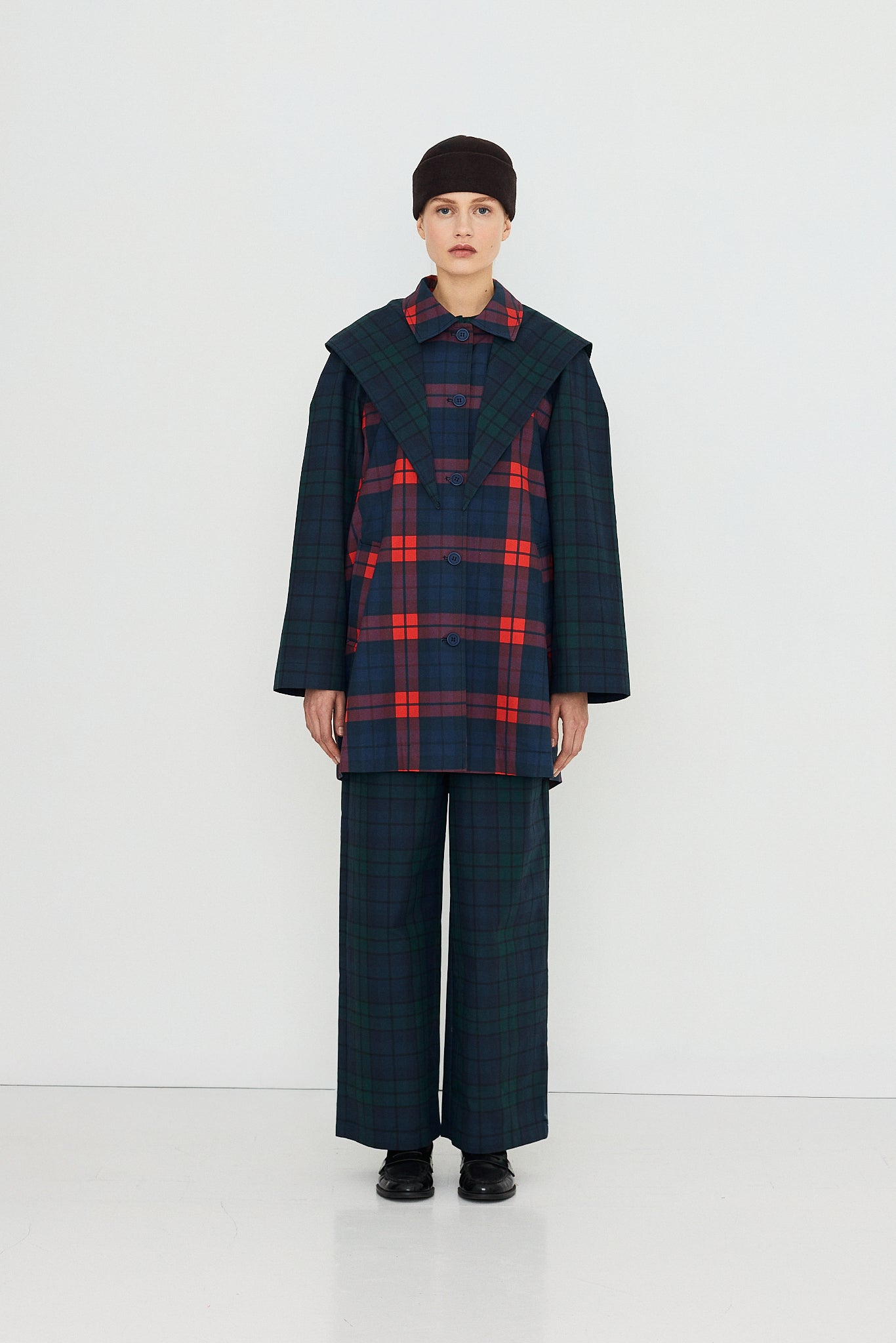GABARDINA CHECK HOOD
