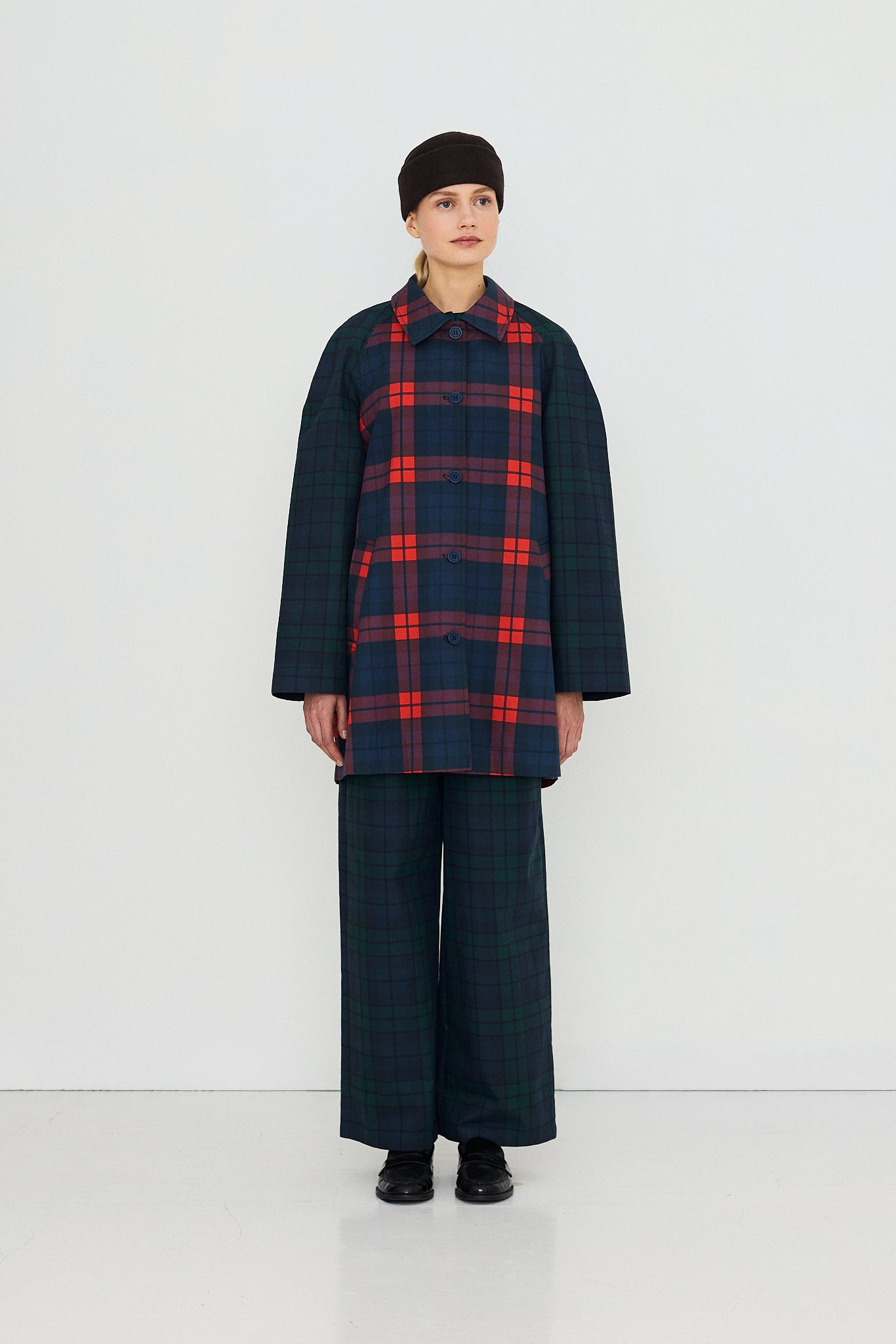 GABARDINA CHECK HOOD