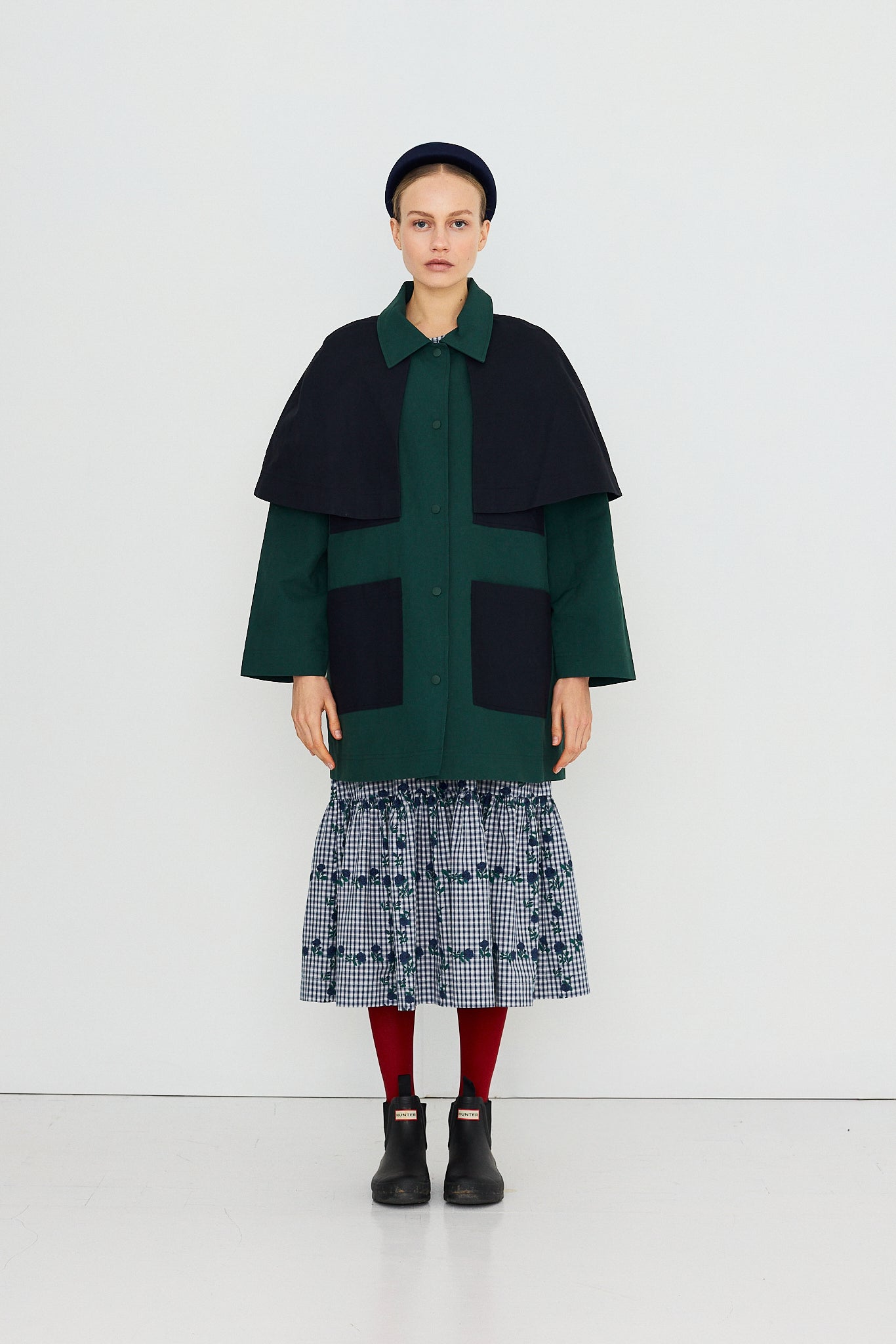 BICOLOR TRENCH COAT