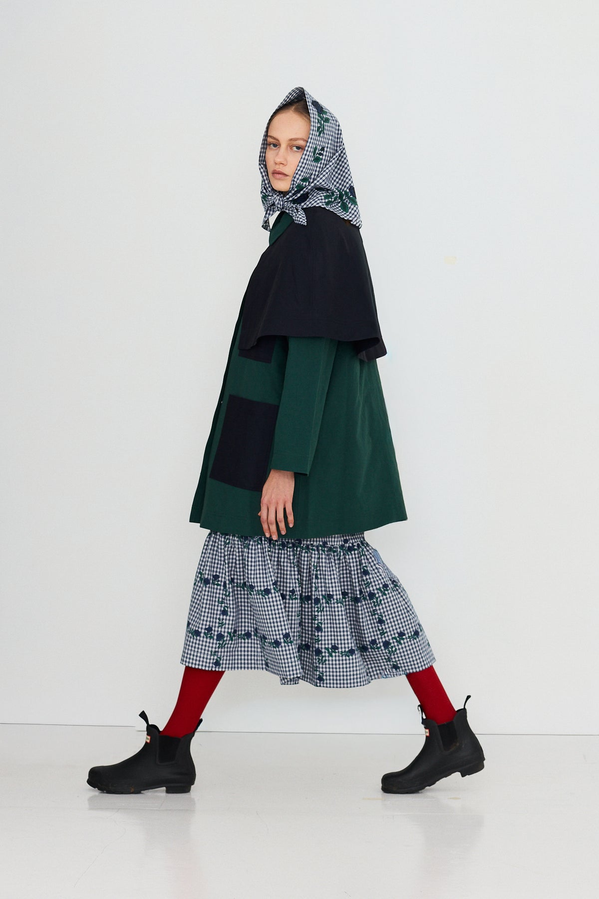 BICOLOR TRENCH COAT