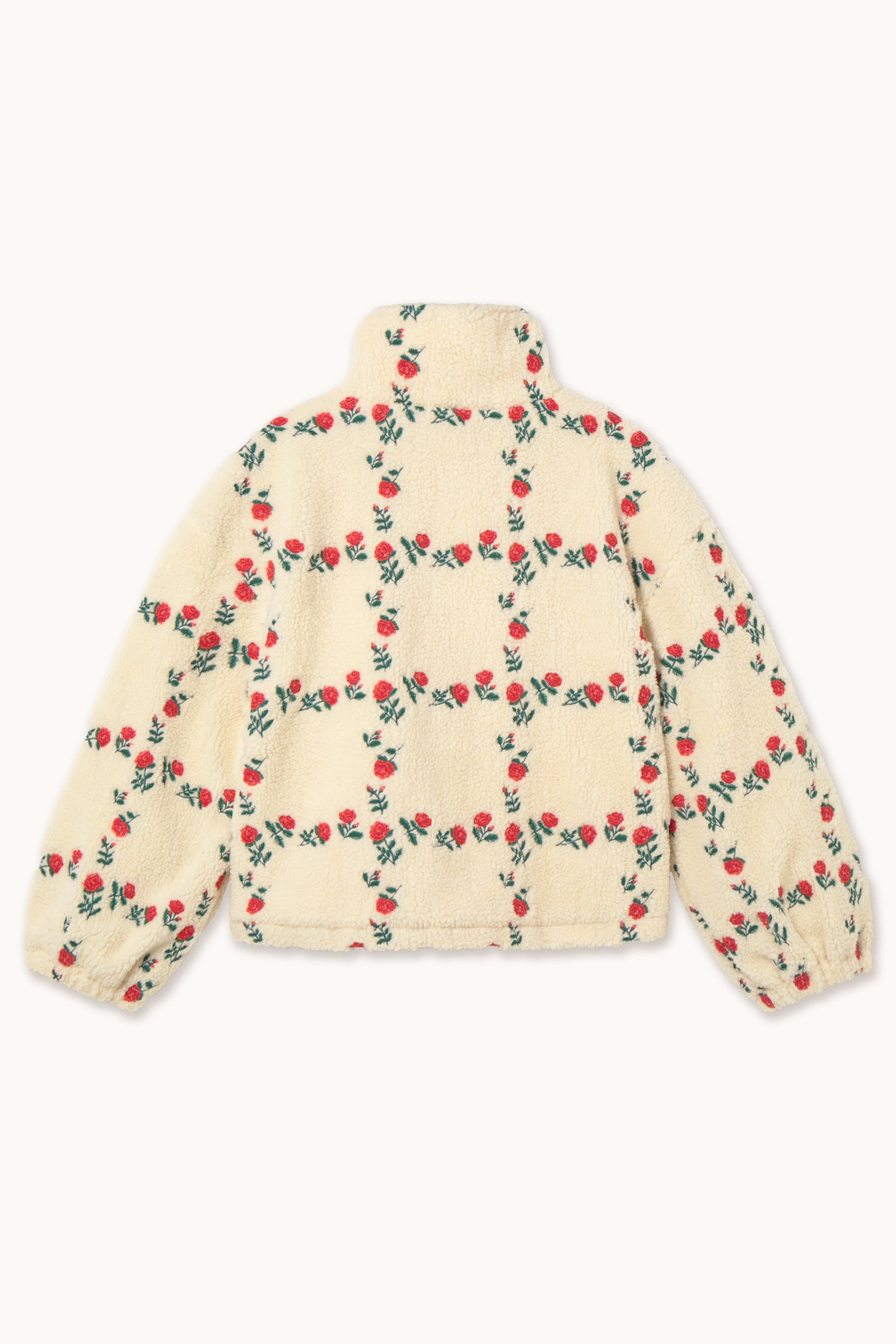 CHAQUETA SHERPA ROSES GRID