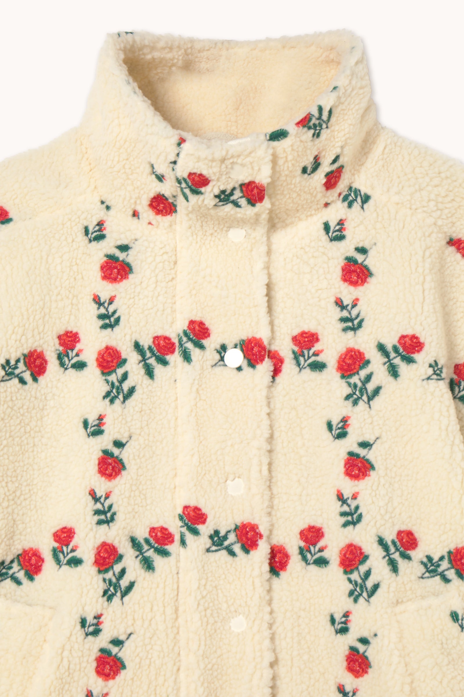 CHAQUETA SHERPA ROSES GRID