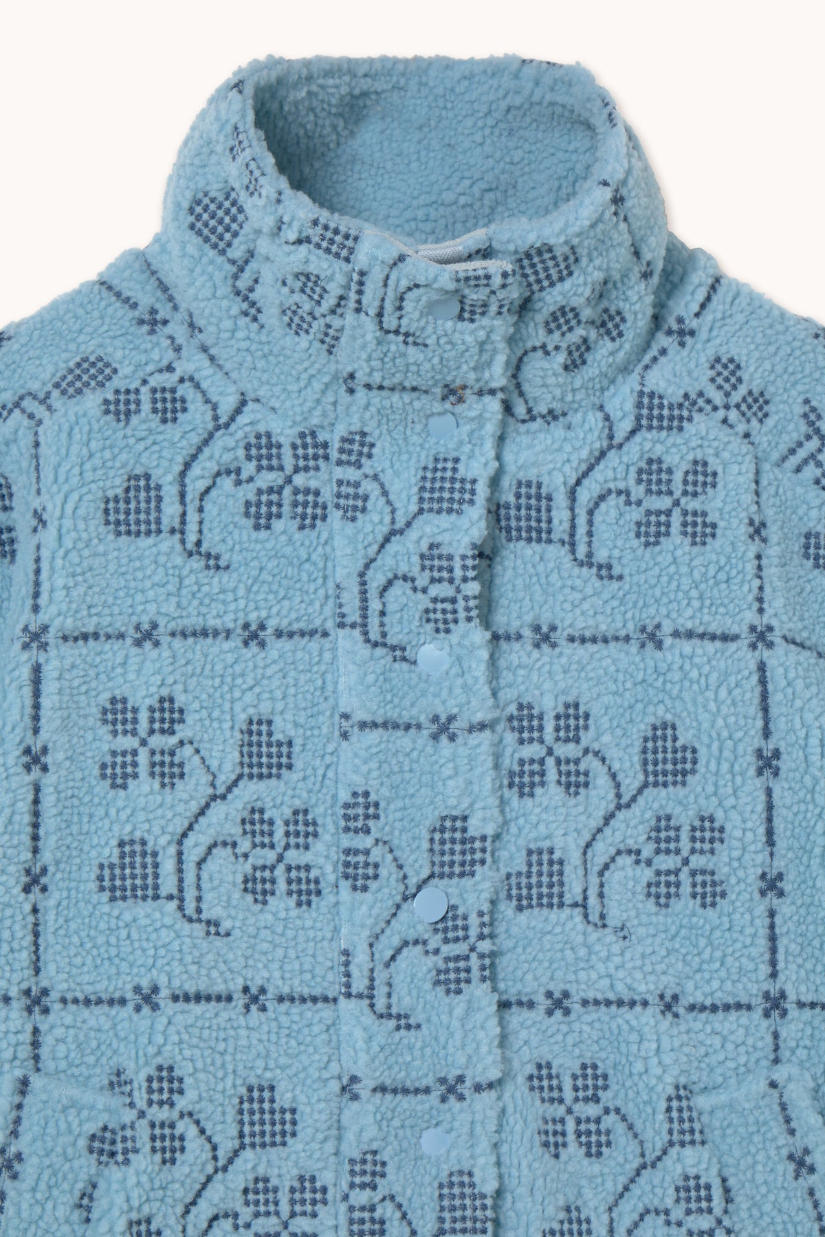 VESTE EN SHERPA DOTS FLOWERS