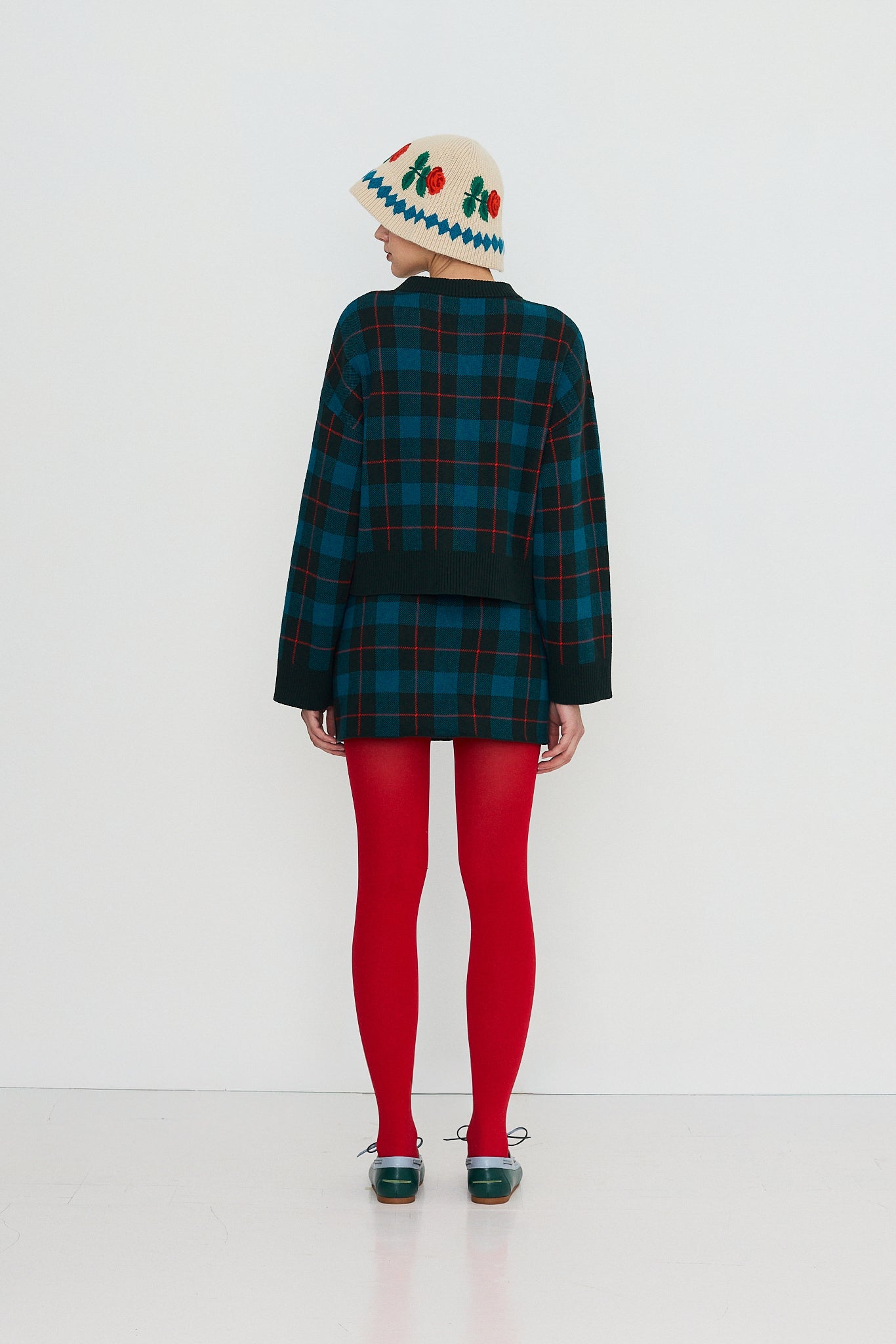 CHECKS JACQUARD CARDIGAN