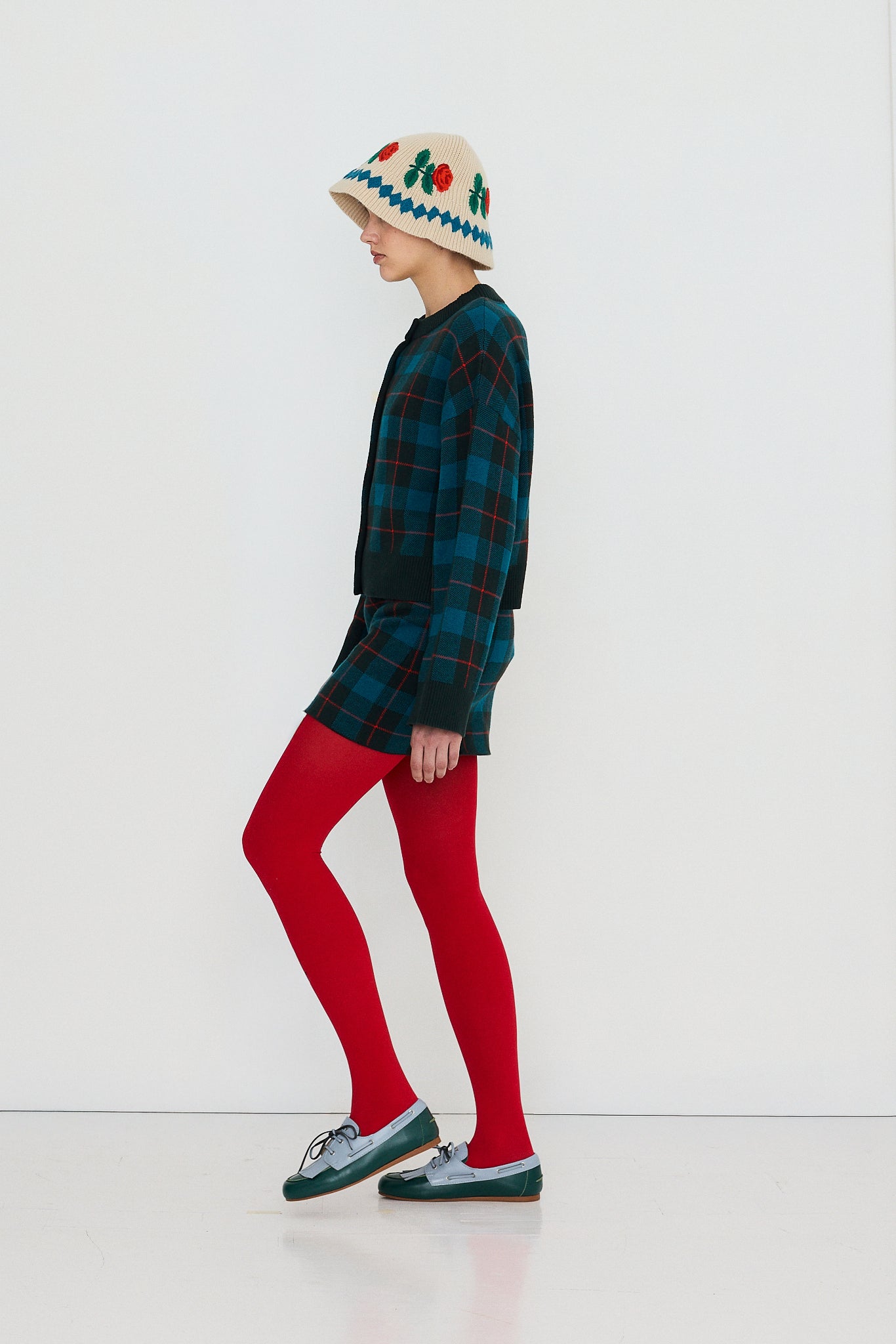 CHECKS JACQUARD SKIRT