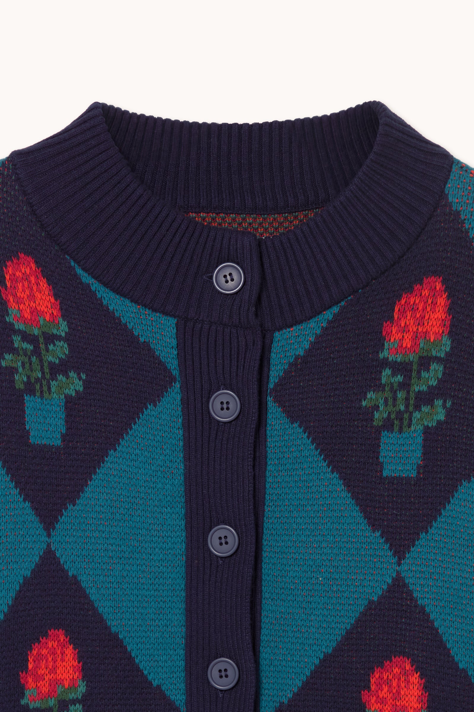 BELEN DIAMOND FLOWERS CARDIGAN