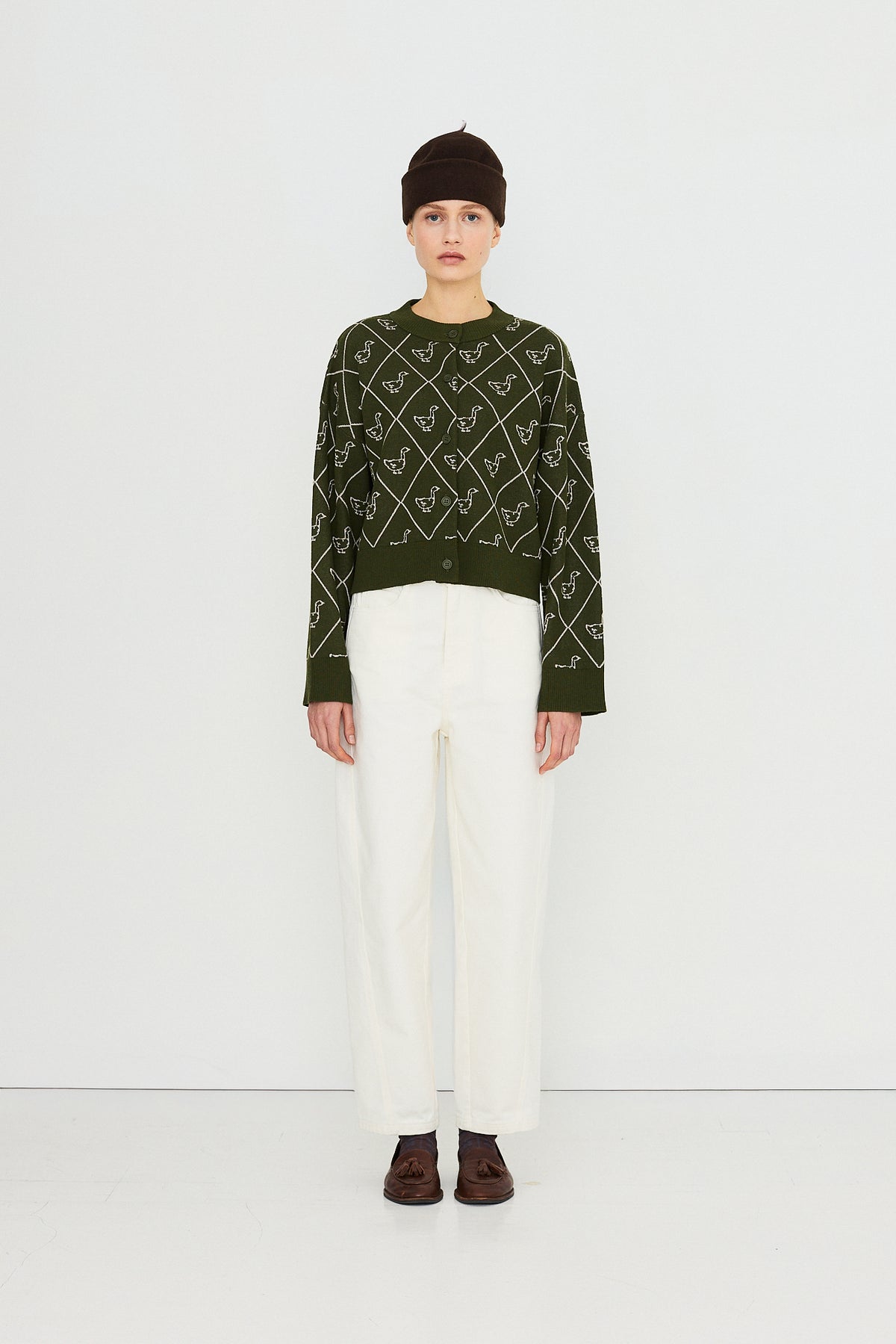DIAMOND GEESE CARDIGAN