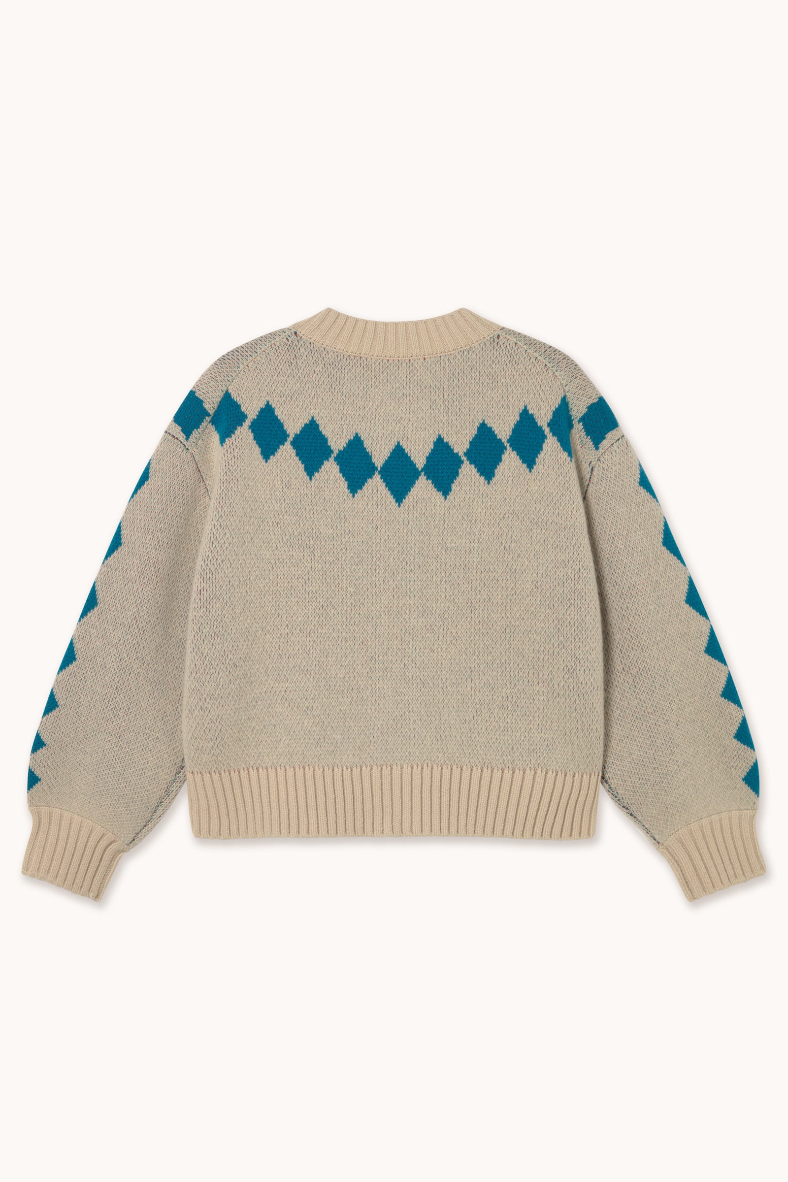 DIAMONDS ROSES ROUND NECK CARDIGAN