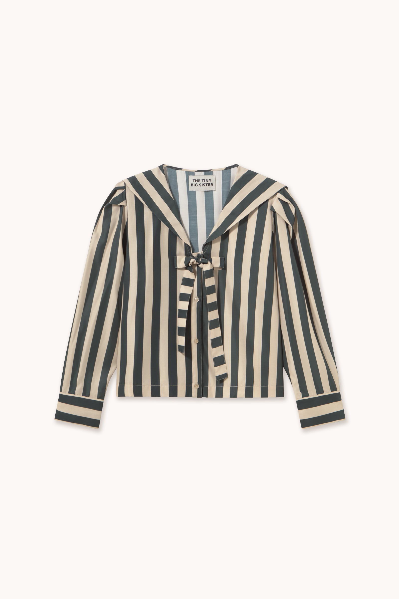 BLOUSE À COL MARIN RAYÉ
