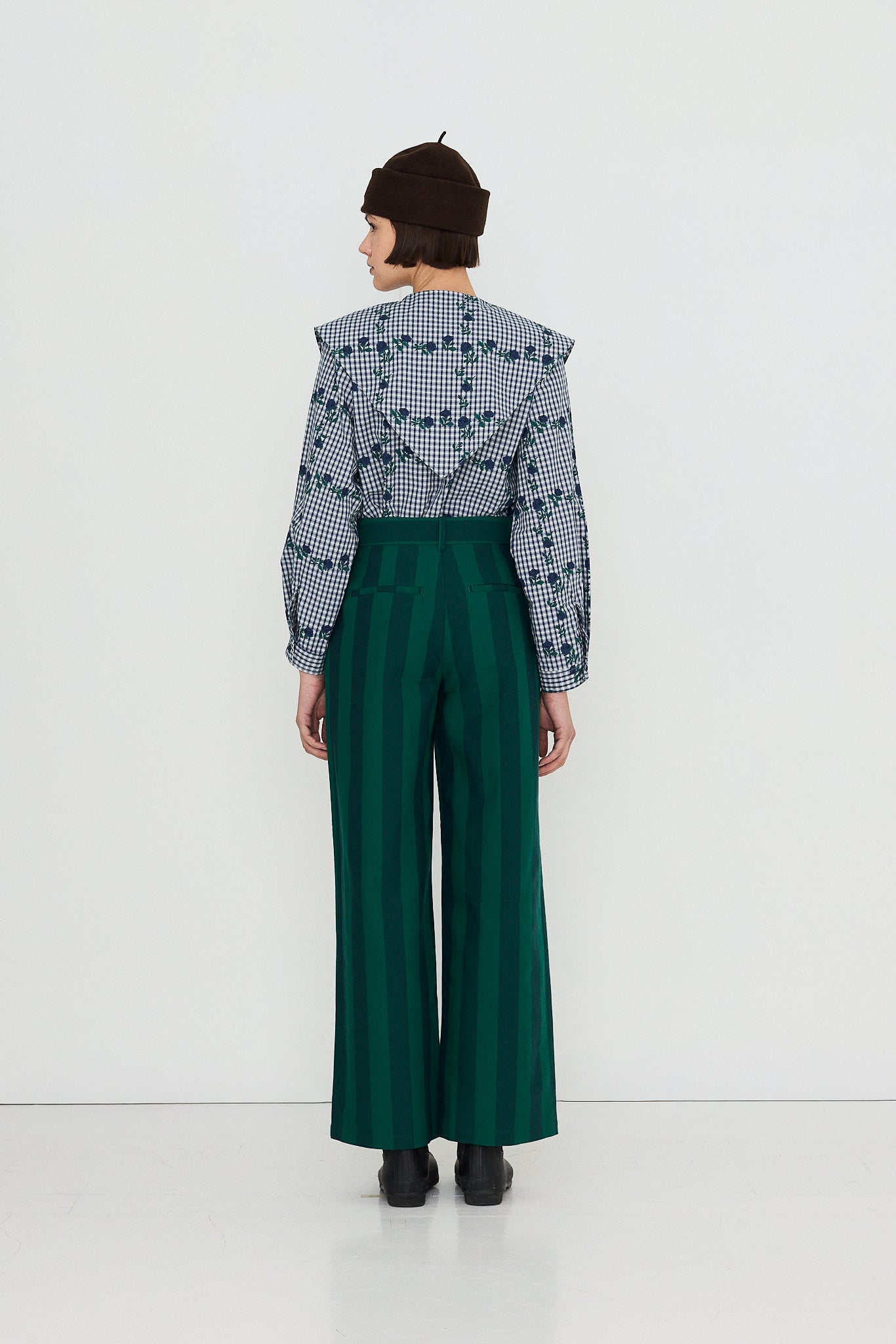 ROSES SCARF NECK BLOUSE