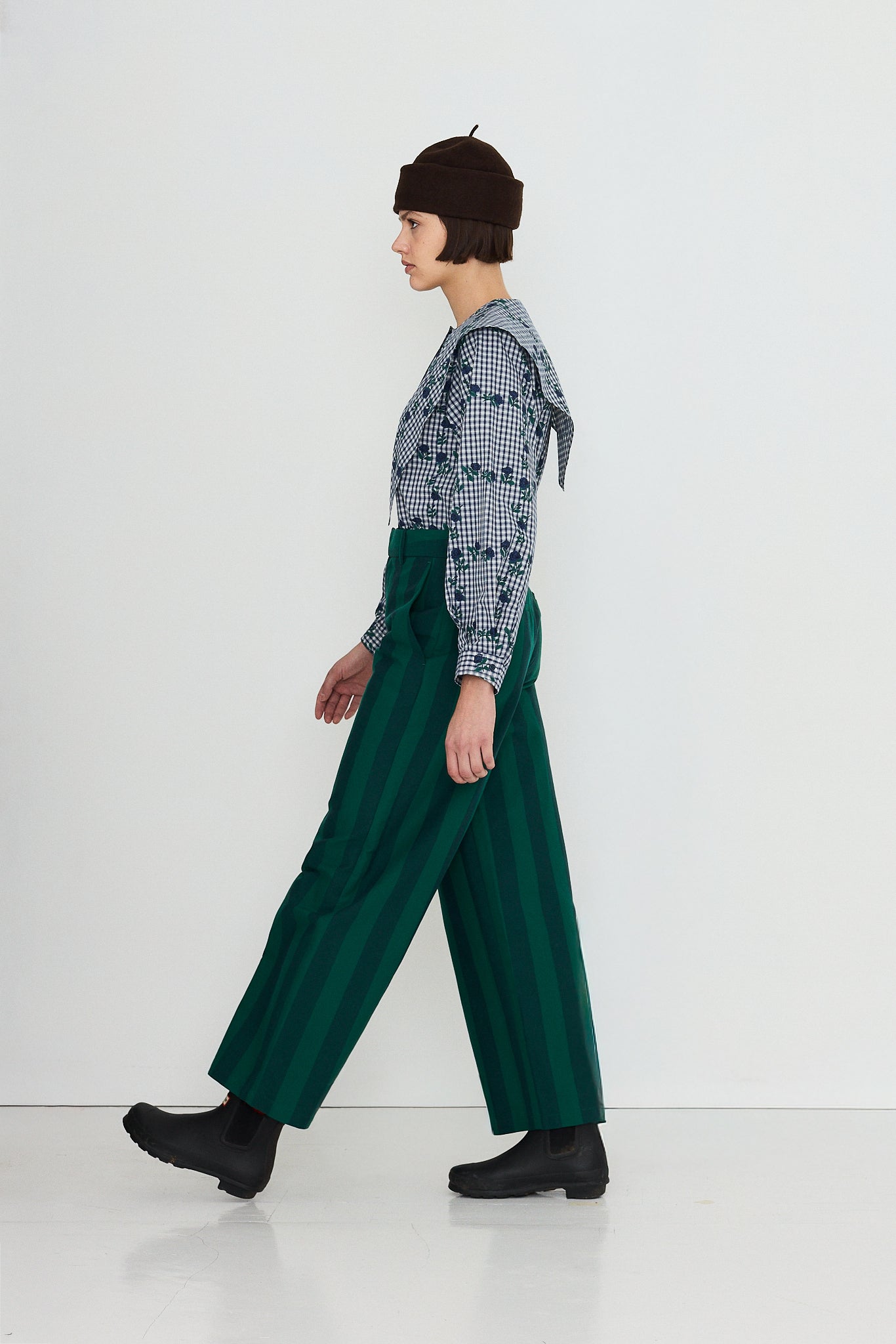 ROSES SCARF NECK BLOUSE