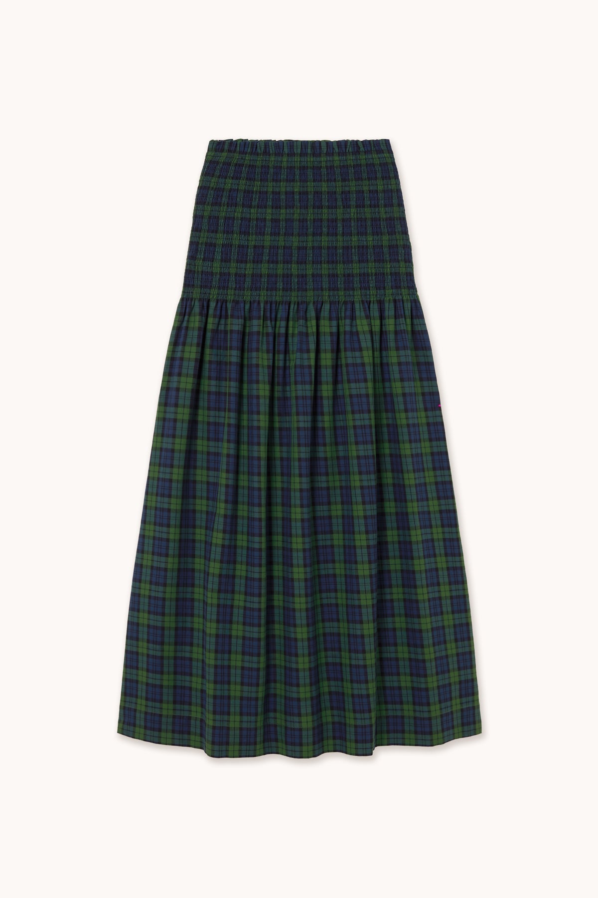 FALDA SMOCK GREEN CHECK