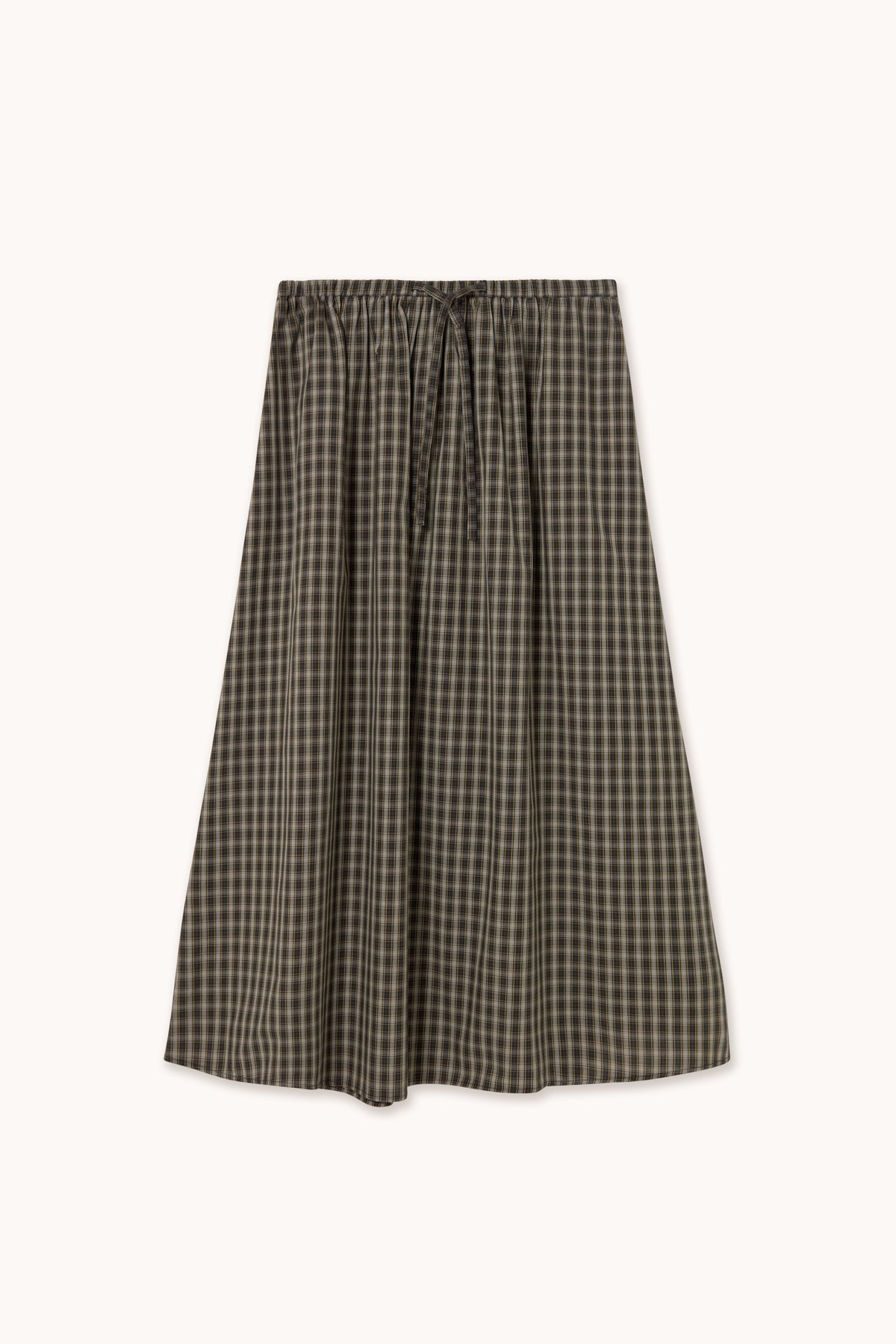 CHECK ELASTICATED SKIRT