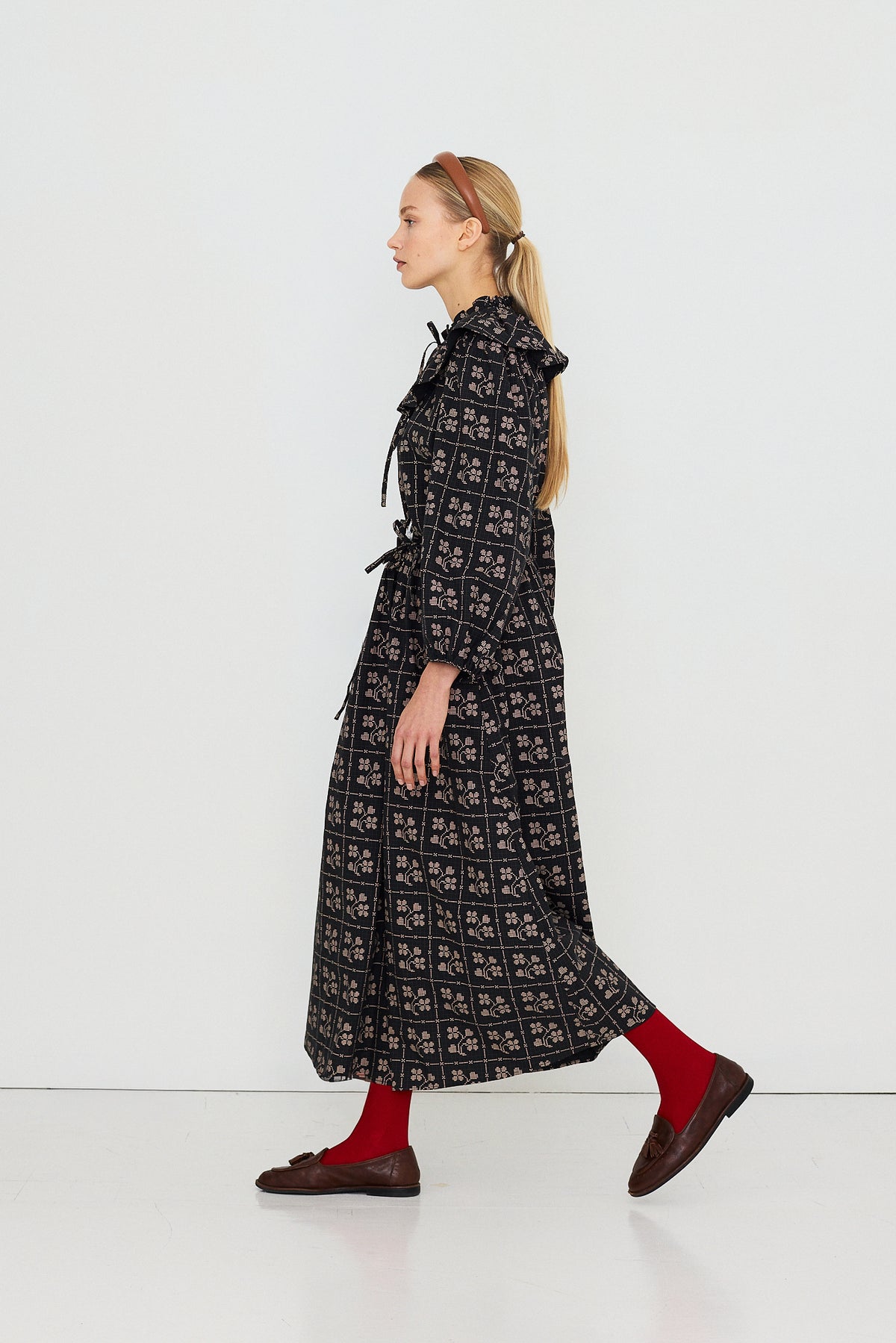DOTS FLOWERS BOW SKIRT