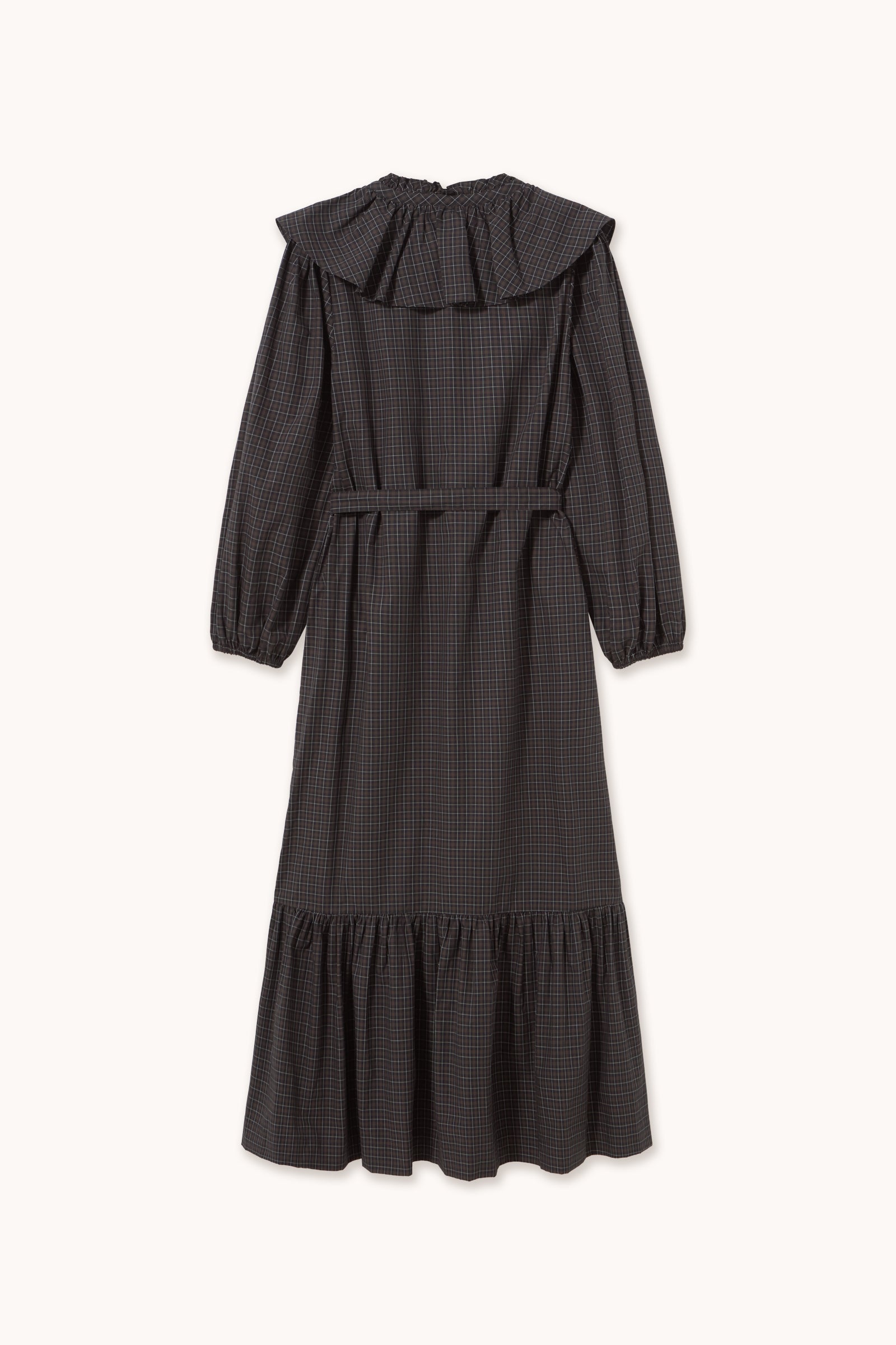 CHECKS FRILL DRESS