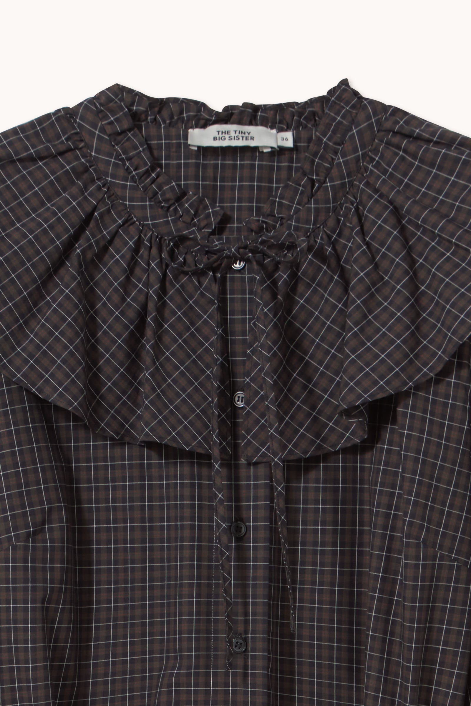 CHECKS FRILL DRESS