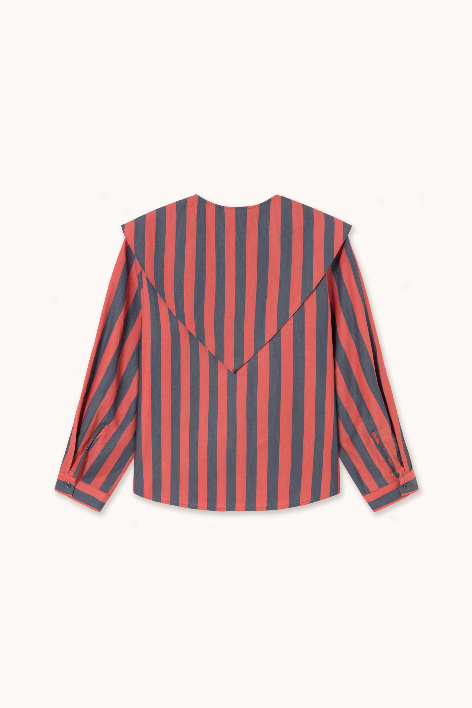 CON CUELLO PAÑUELO BLUSA DE RAYAS