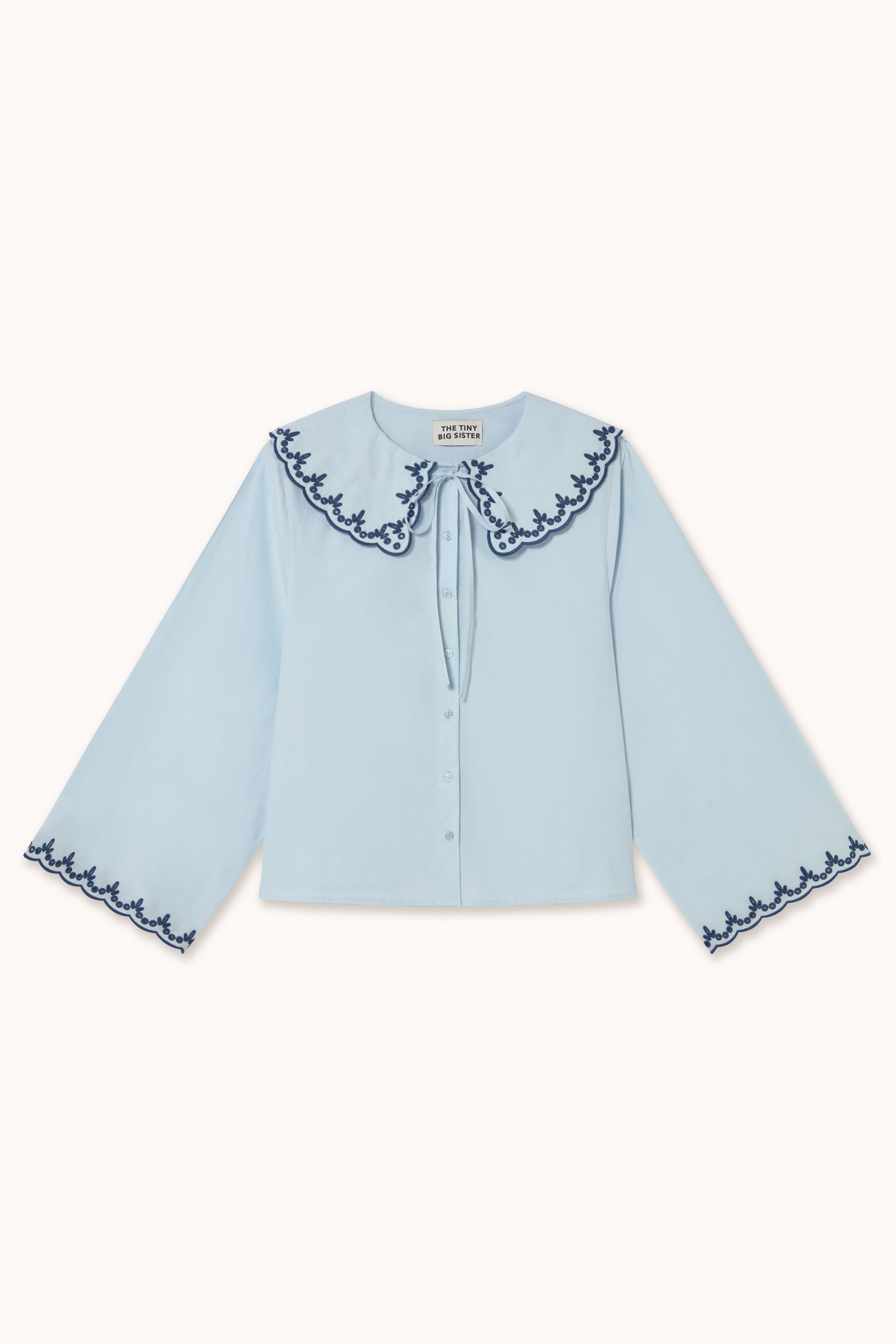 EMBROIDERED NECK SHIRT