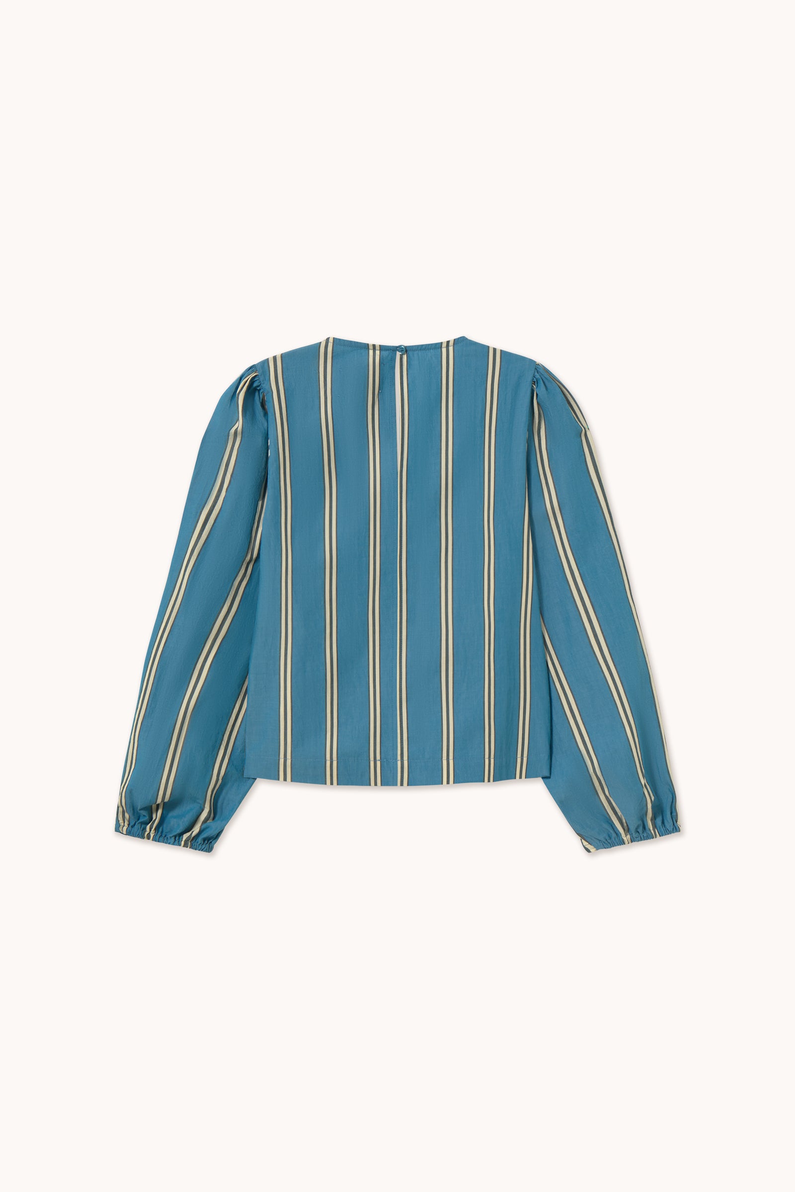STRIPES FRILLS BLOUSE
