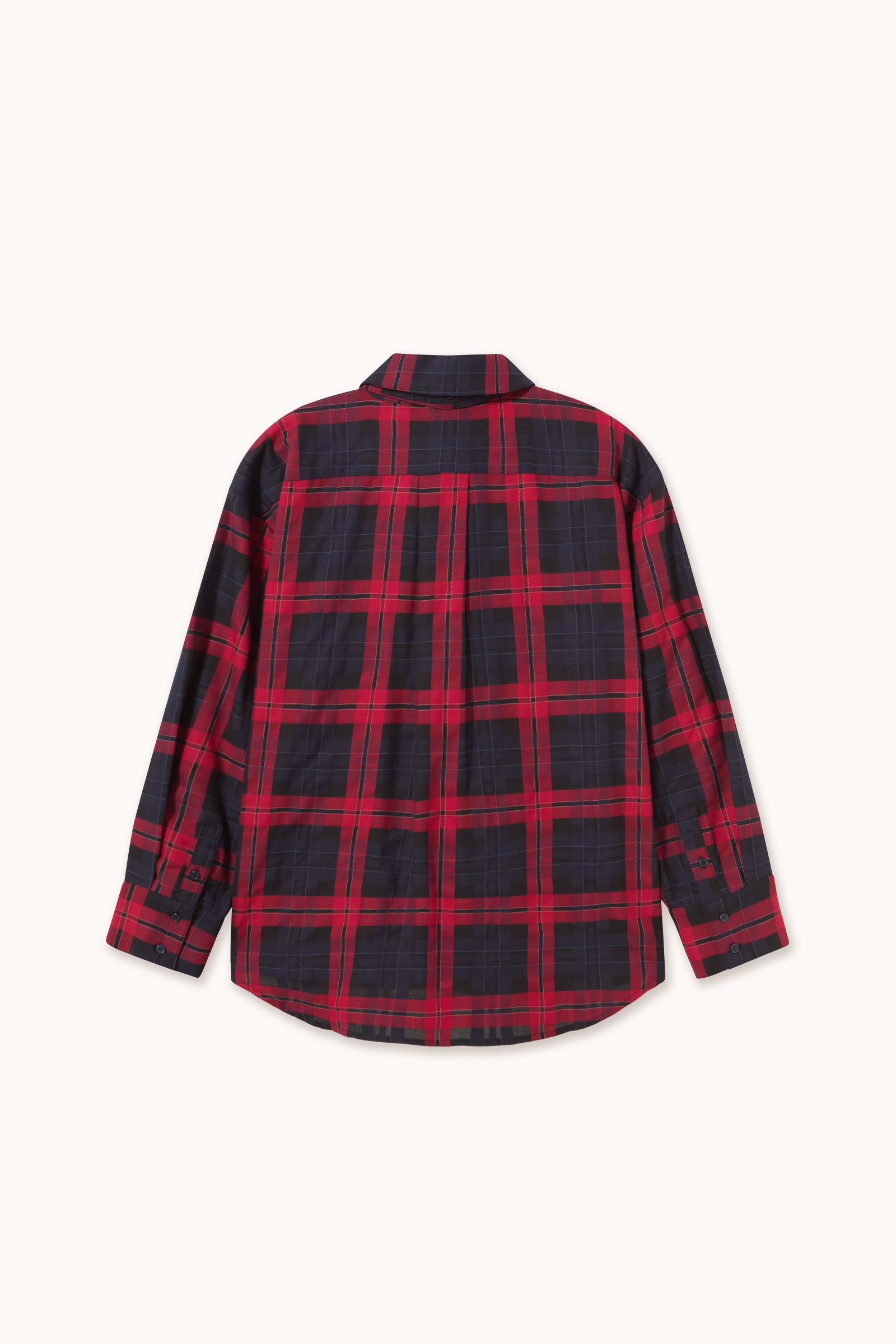 CAMISA CHECK CON CUELLO DE LAZADA