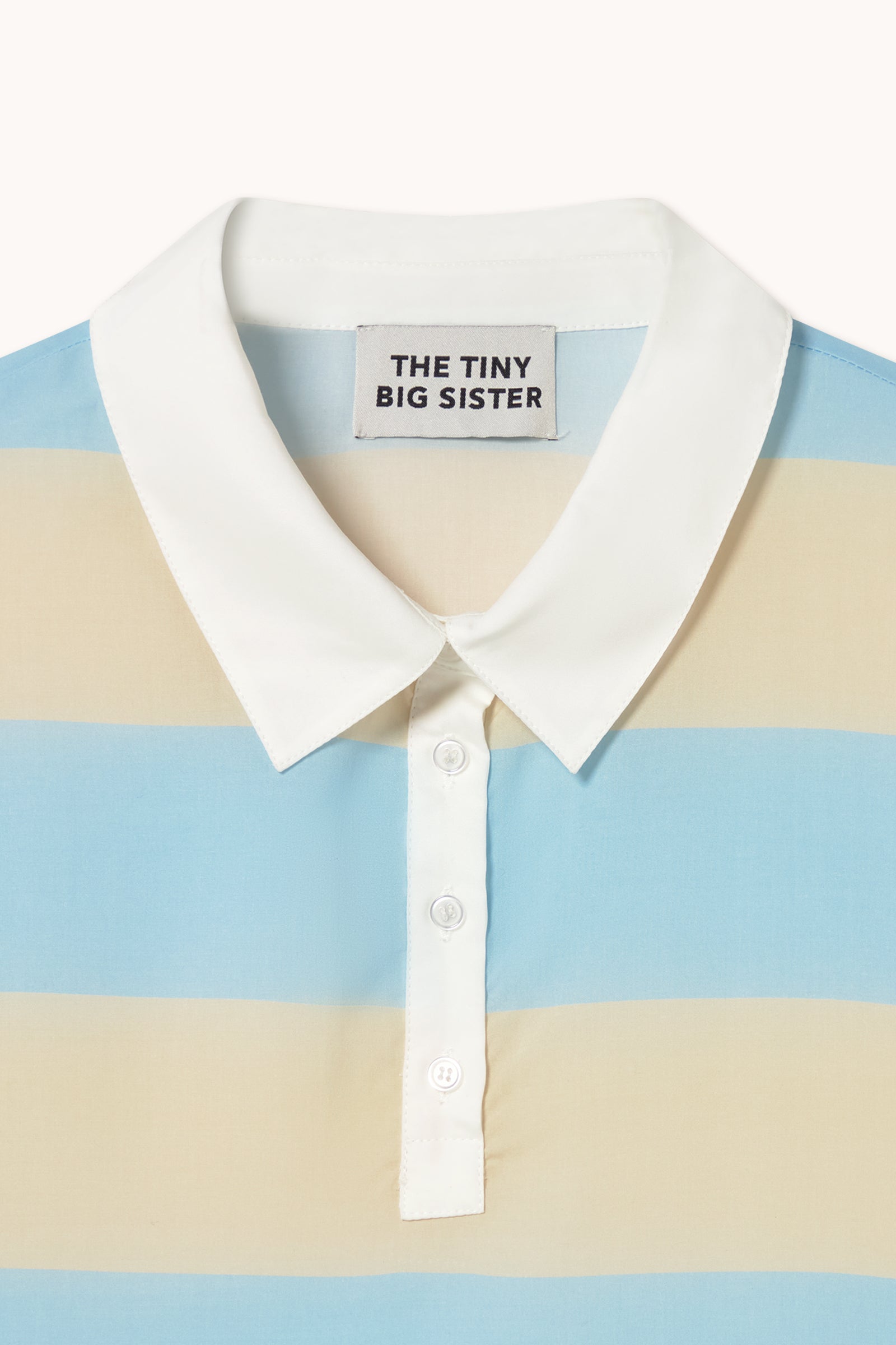 BLUSA DE RAYAS CON CUELLO POLO