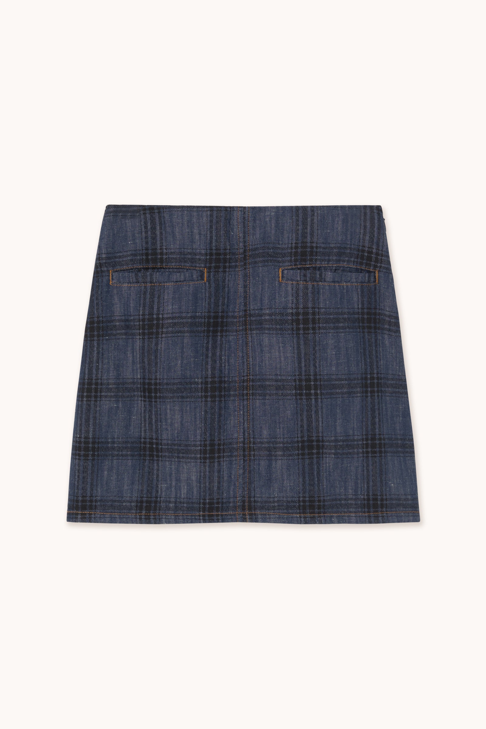 DENIM-MINIROCK CHECK