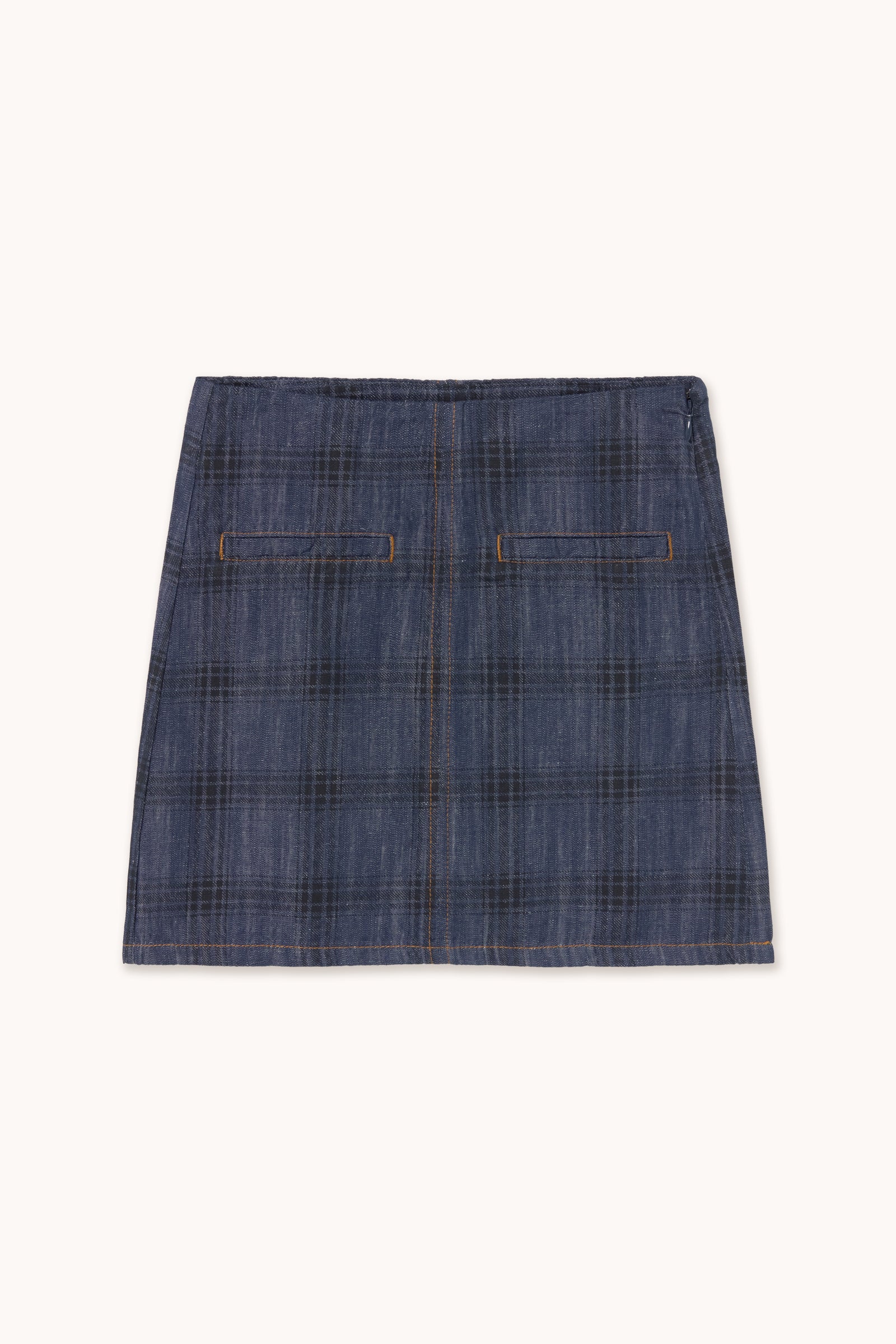 DENIM-MINIROCK CHECK