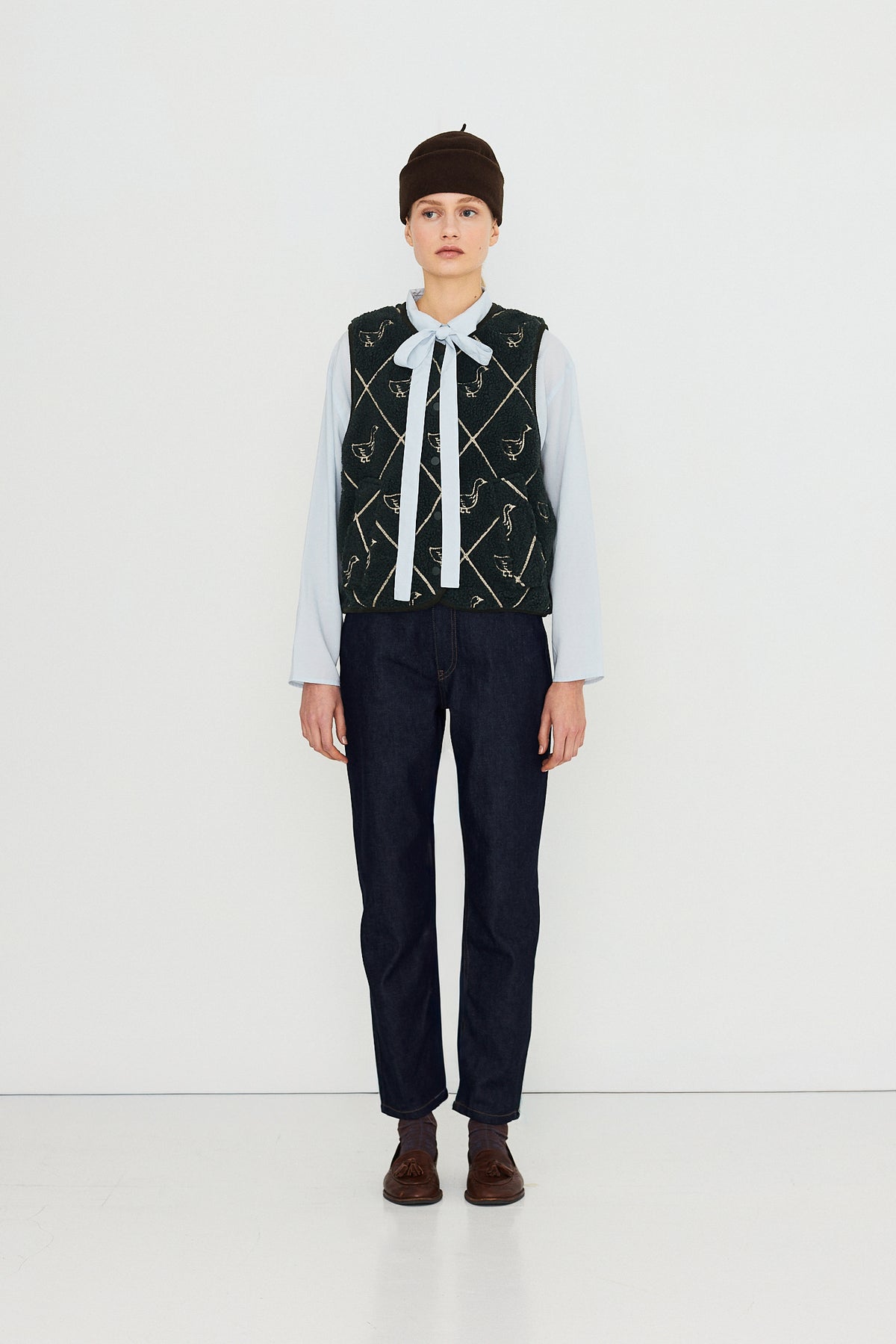DIAMOND GEESE SHERPA VEST