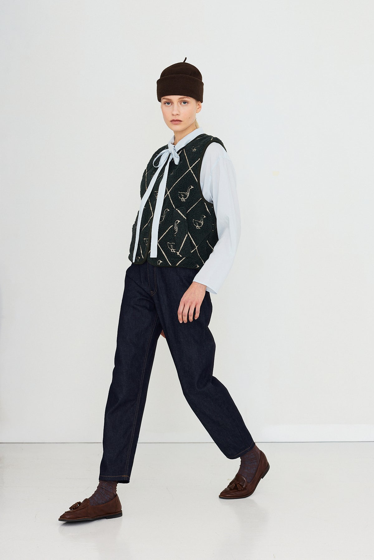 DIAMOND GEESE SHERPA VEST