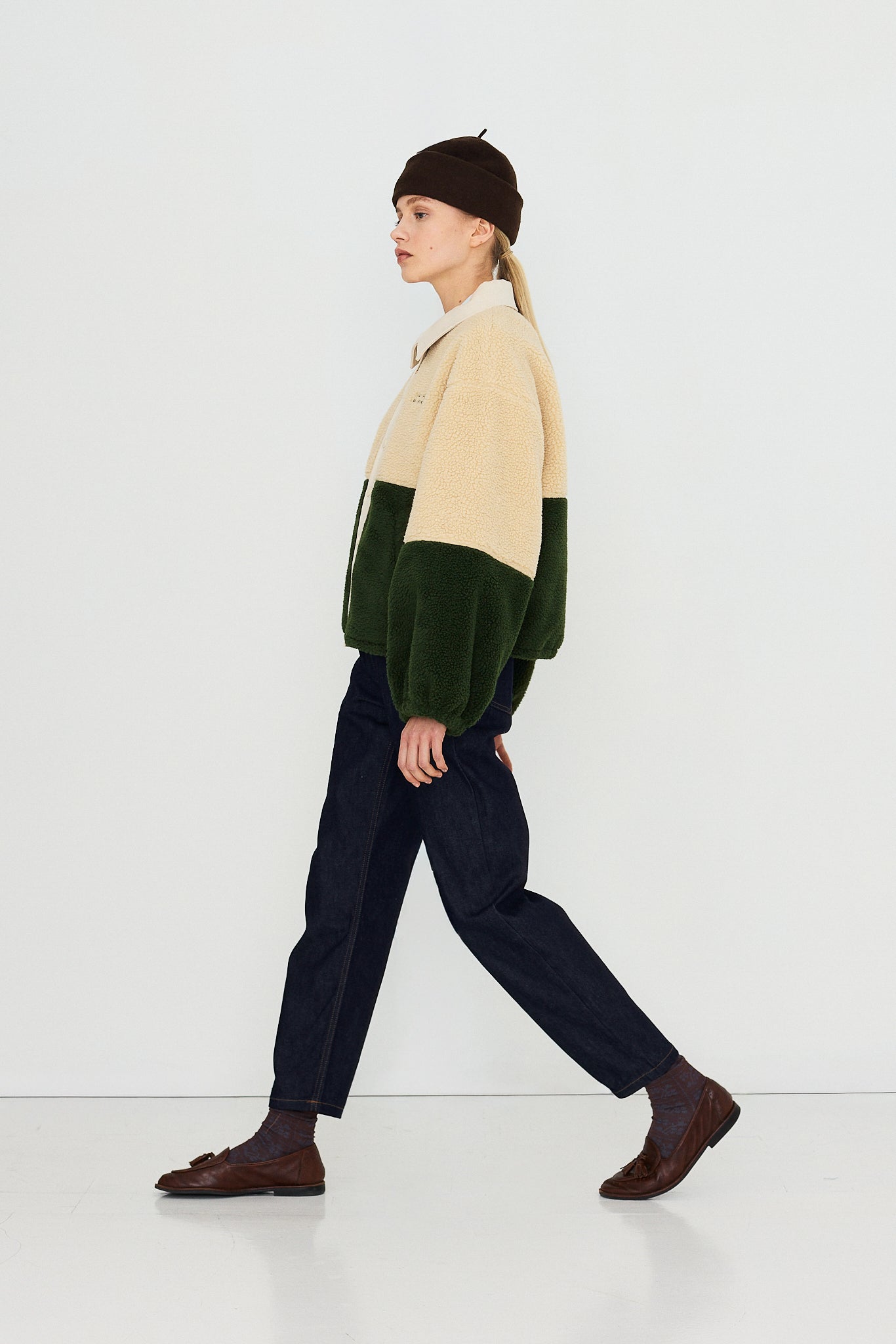 CHAQUETA SHERPA COLOR BLOCK