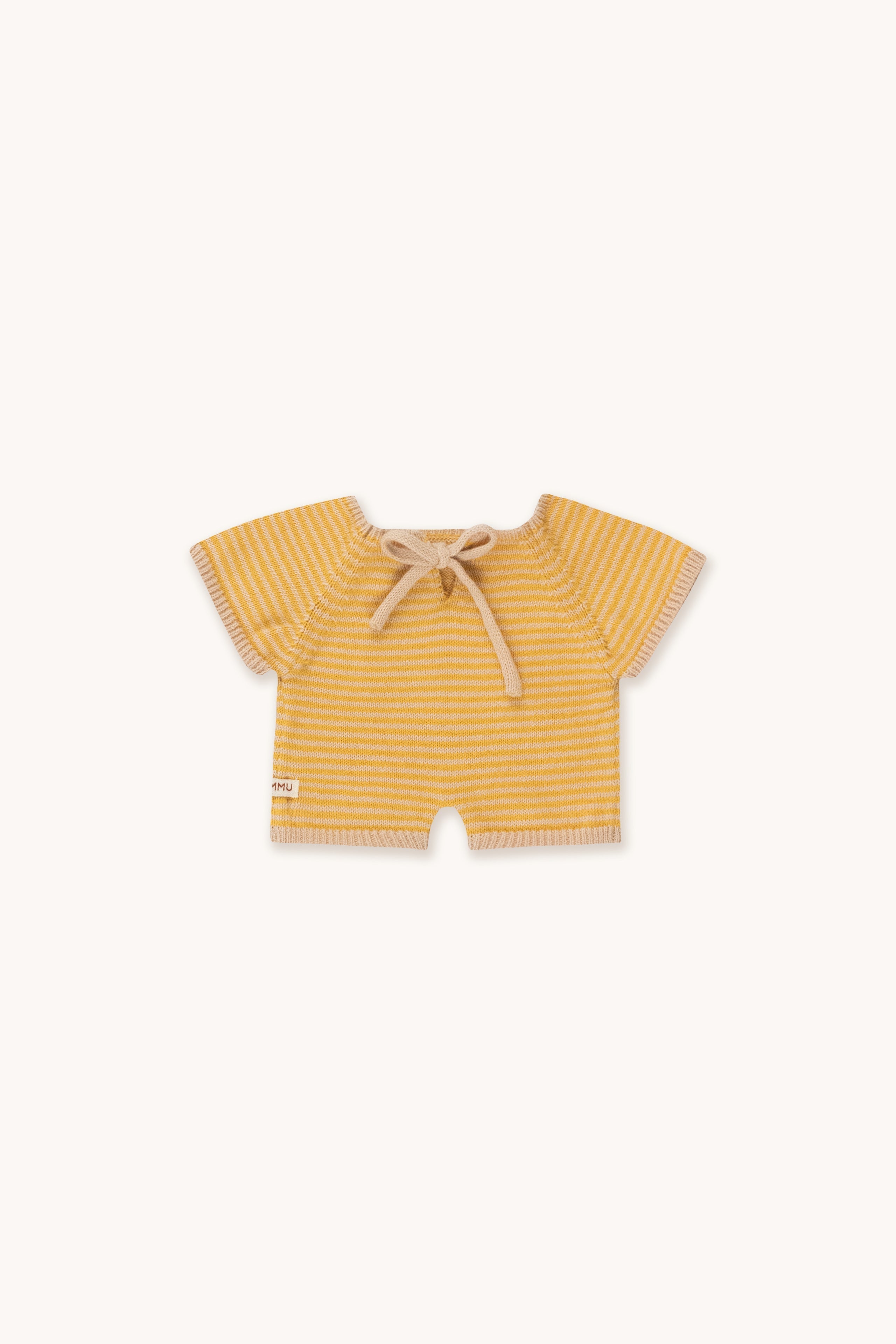 GOMMU THIN STRIPES SHORT ONE-PIECE