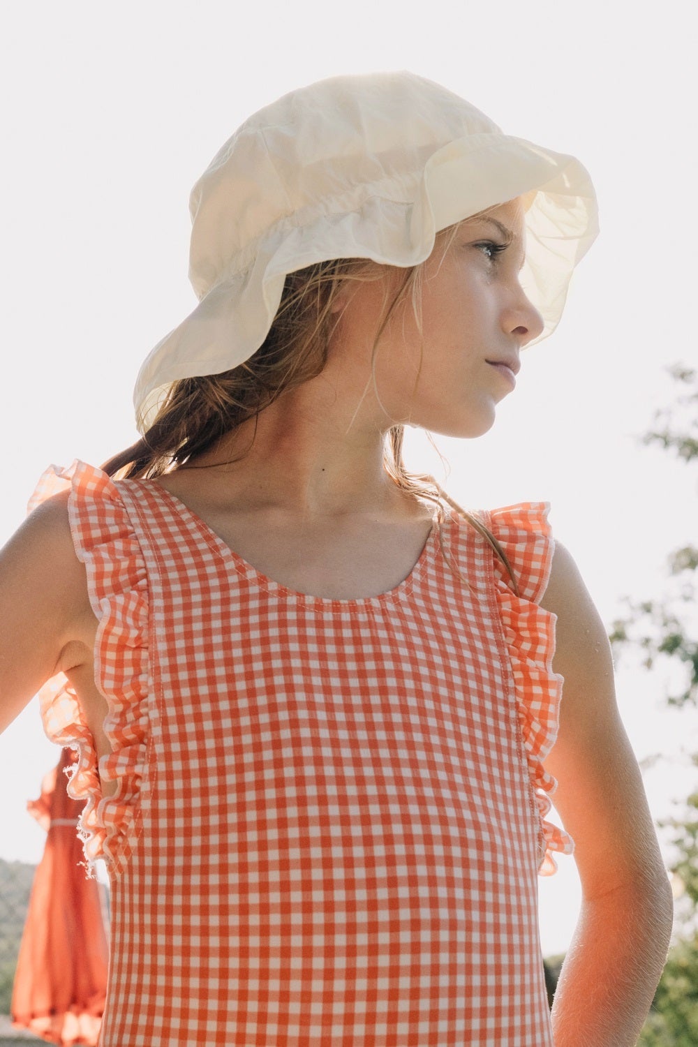 FRILLED BUCKET HAT