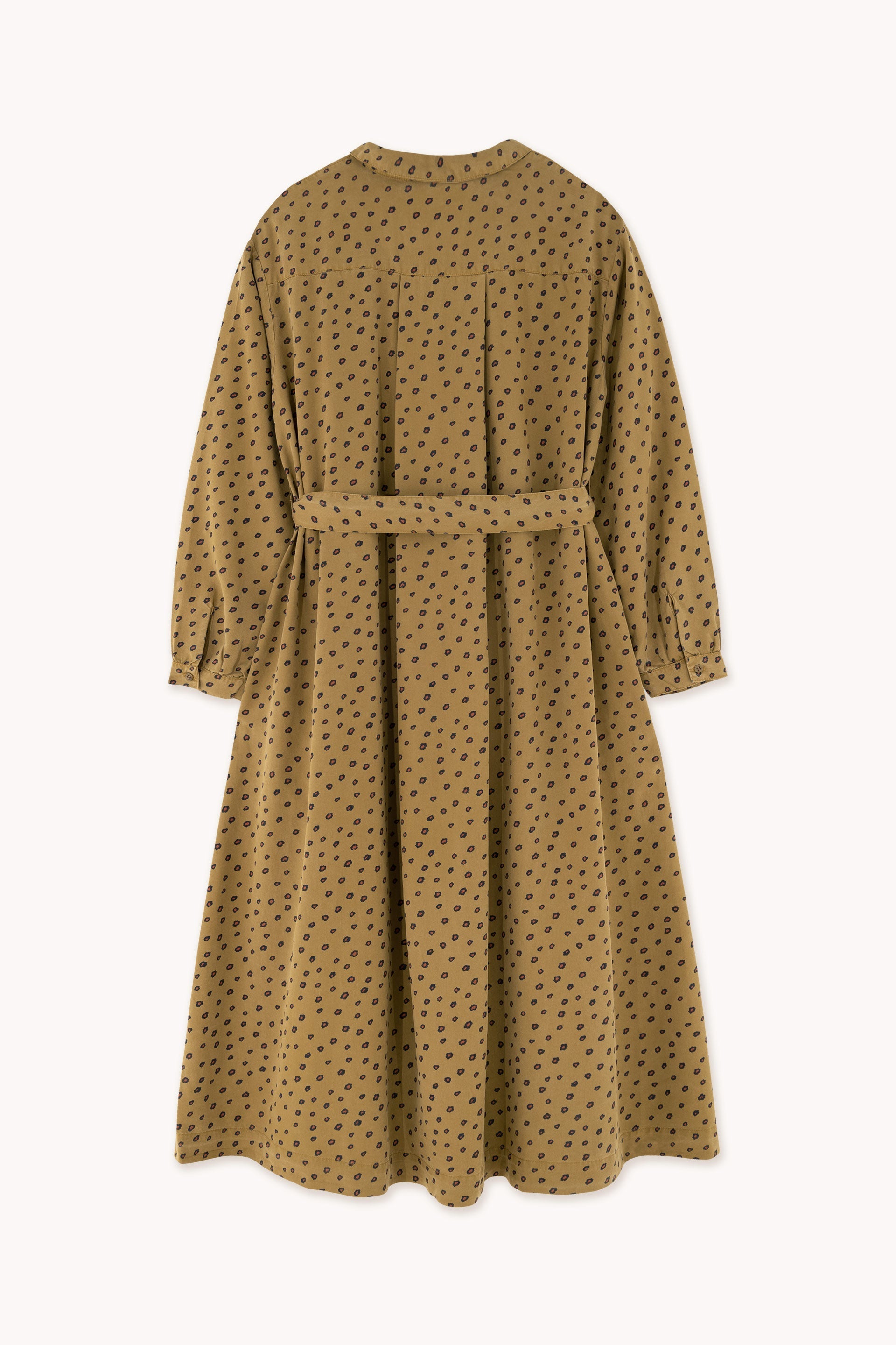 LANGÄRMELIGES DAMENKLEID MIT ANIMALPRINT