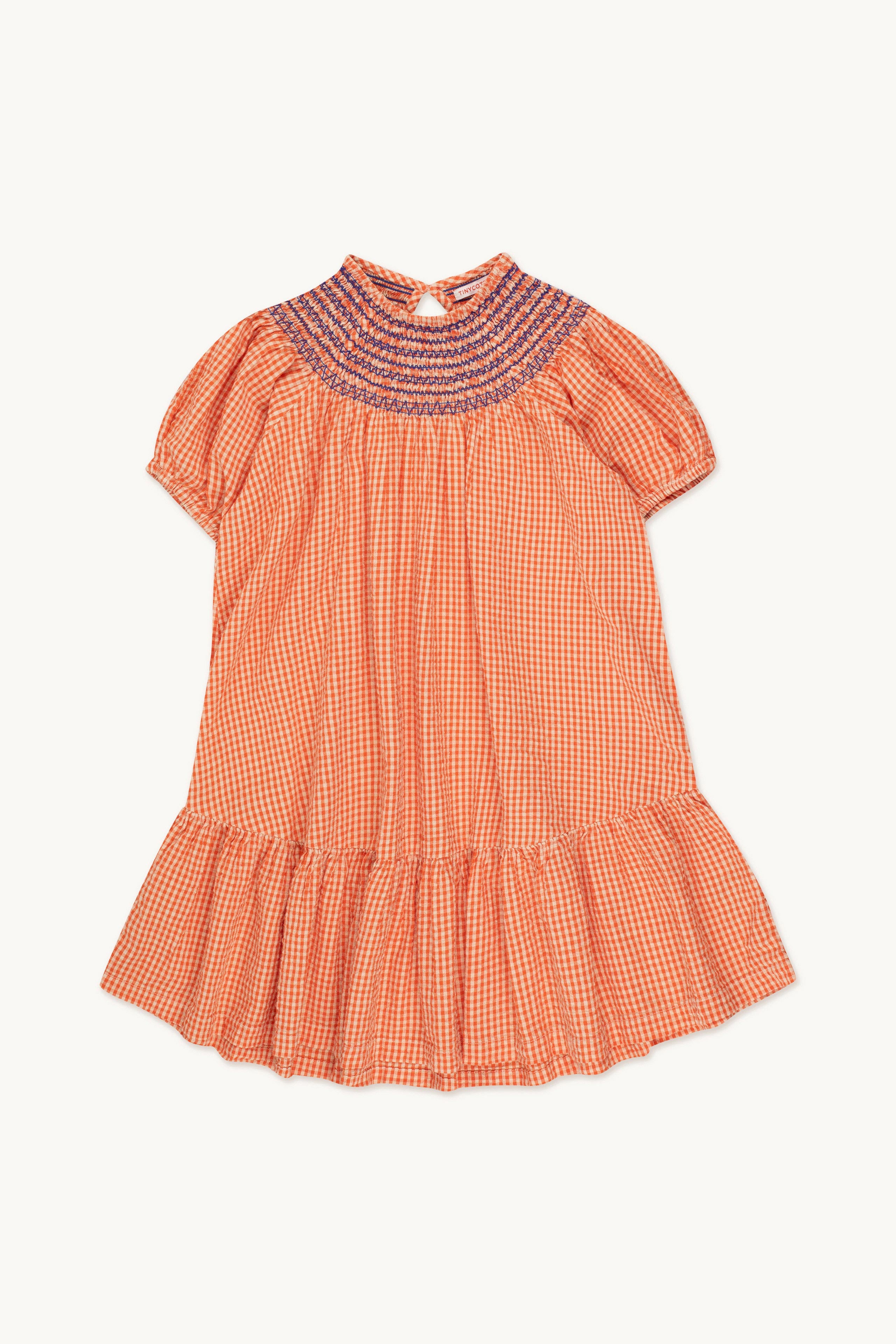 VICHY SMOCKED DRESS