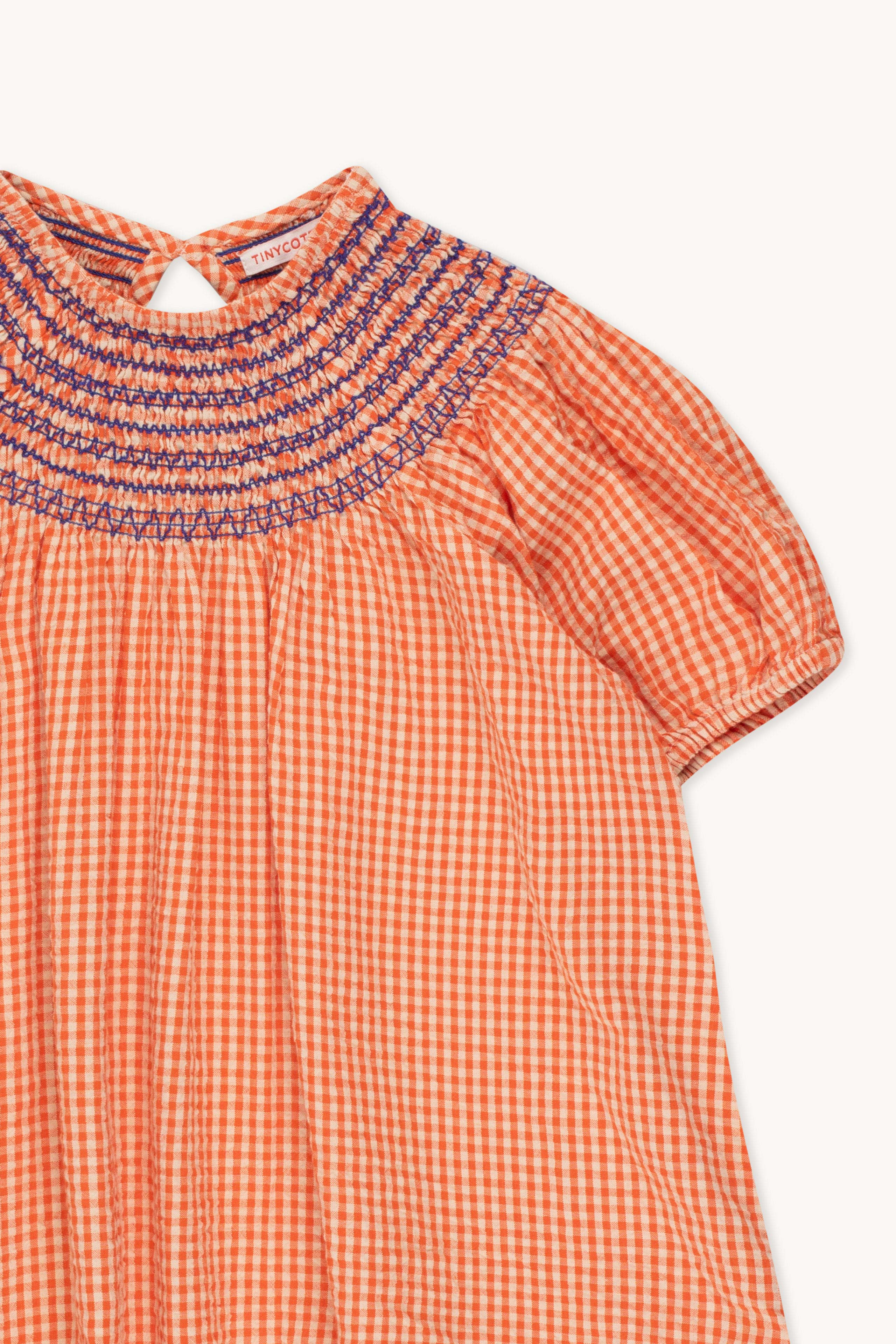 VICHY SMOCKED DRESS