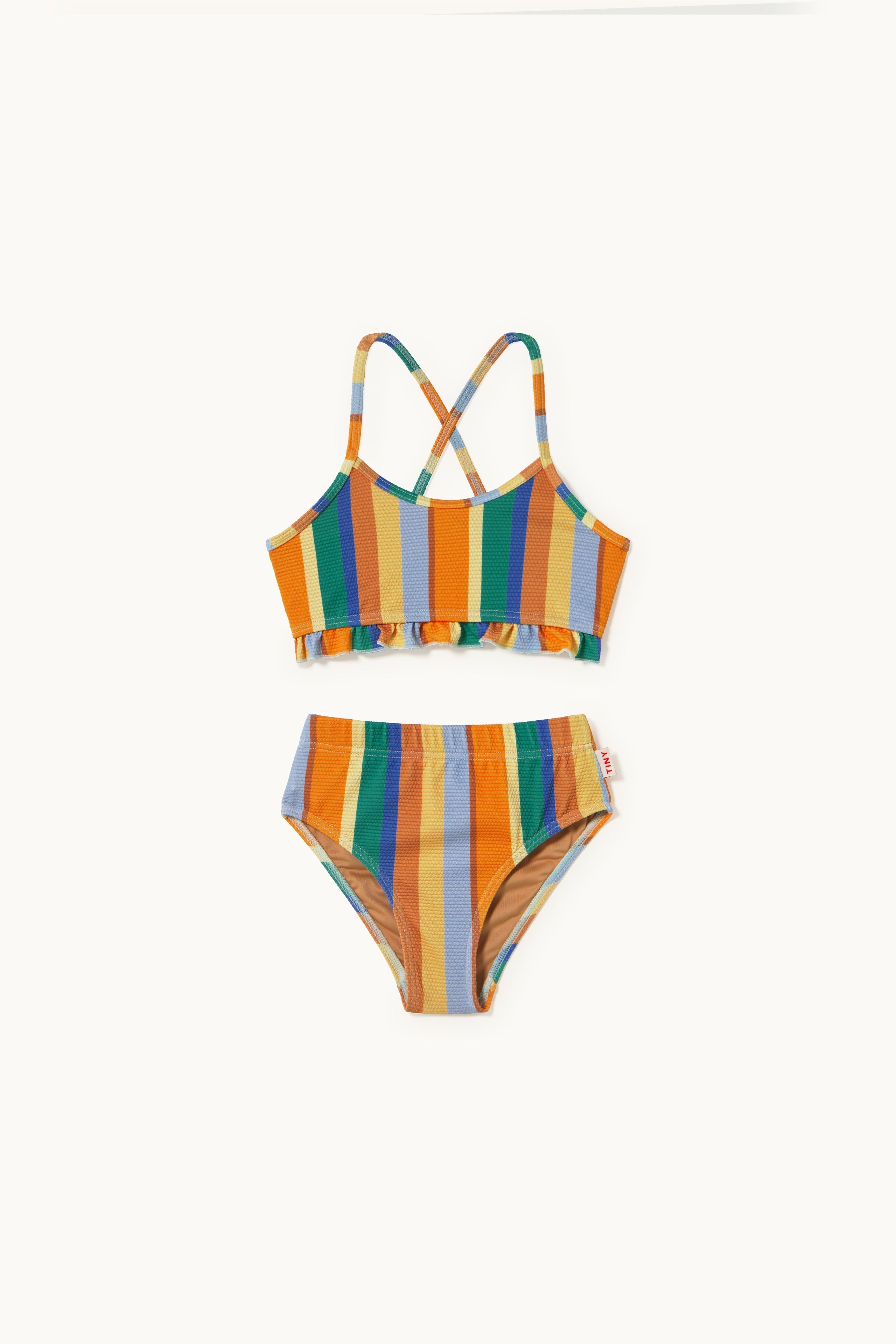 MULTICOLOR STRIPES SWIM SET