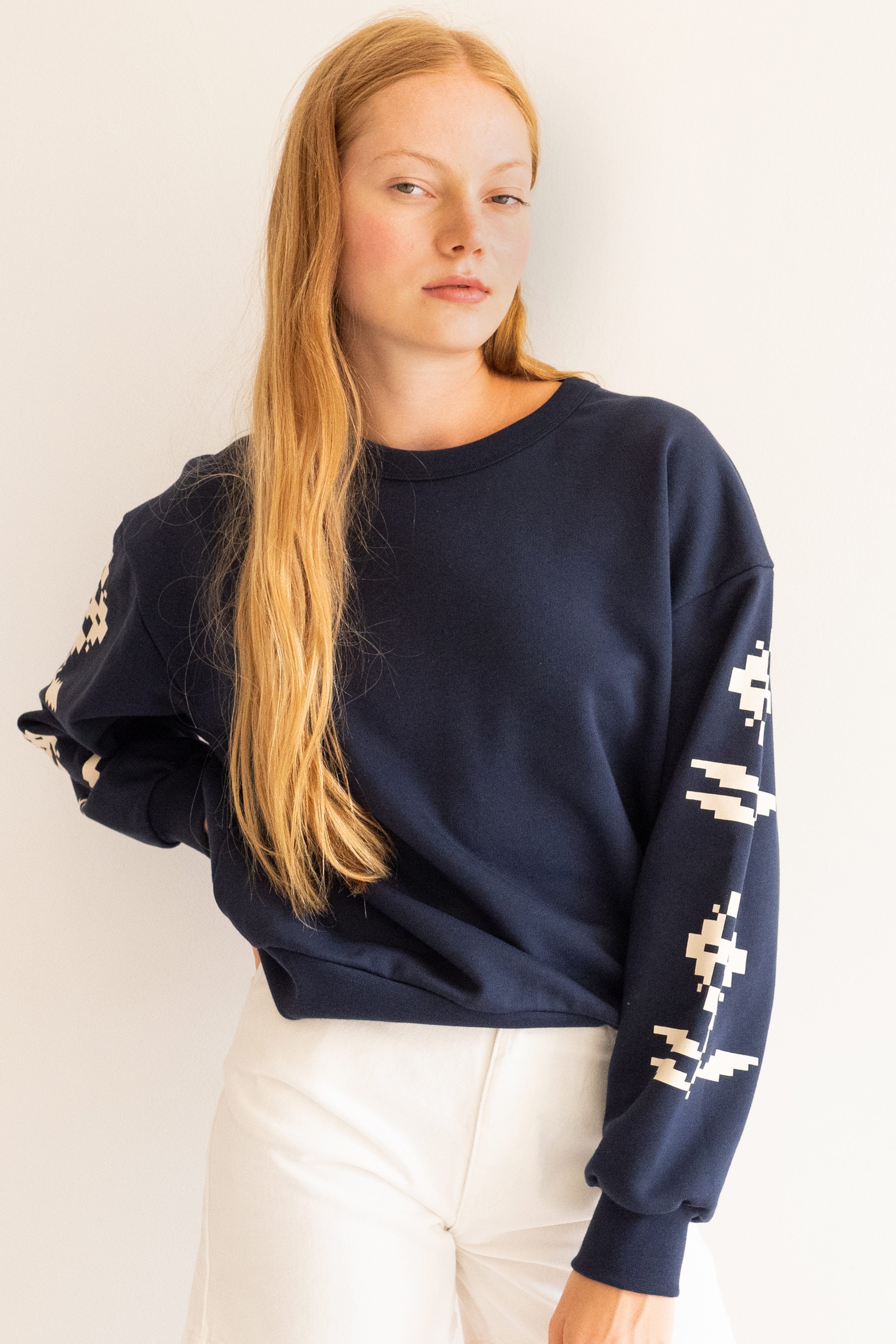 “GEOMETRIC FLOWERS ” SWEATSHIRT