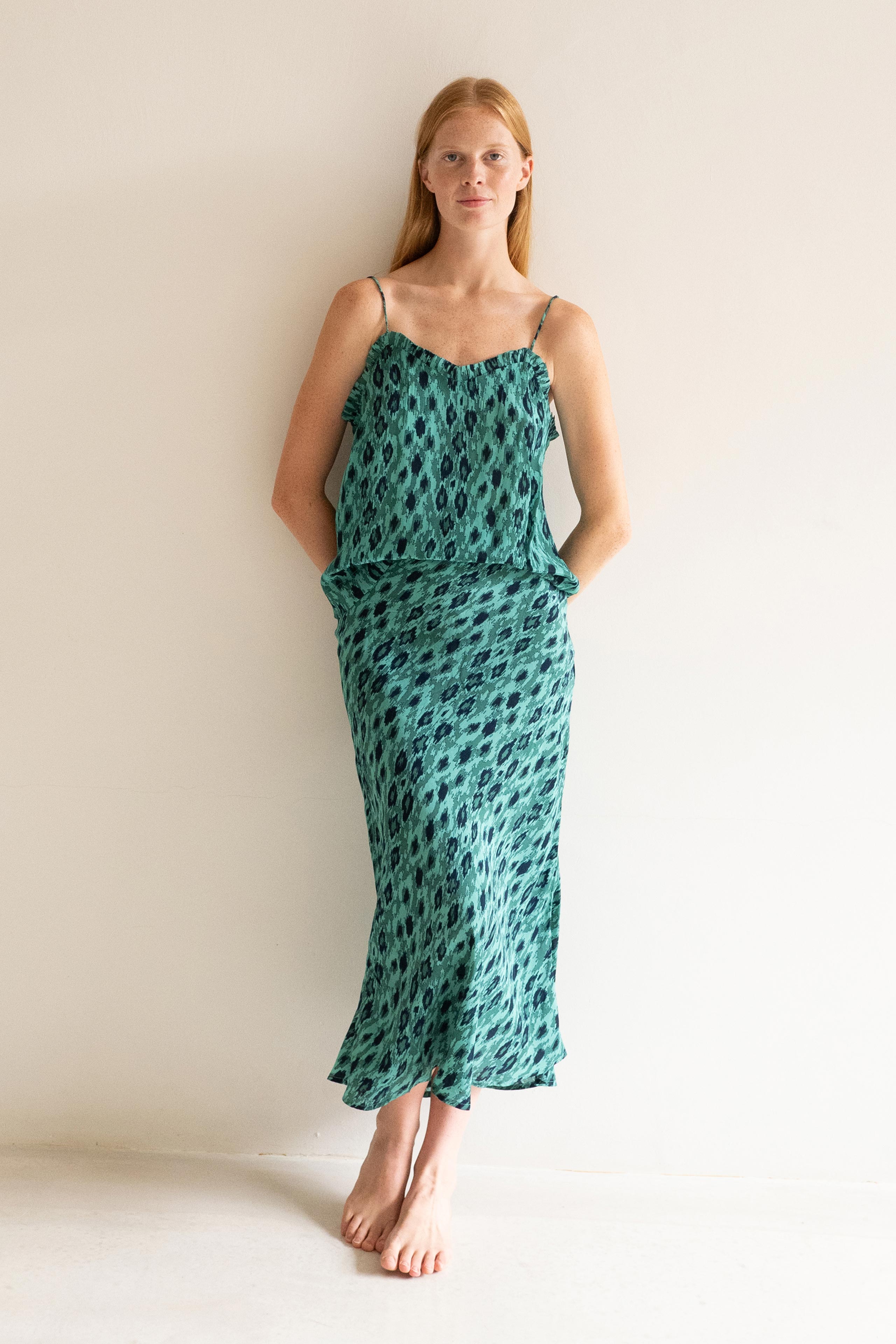 IKAT FRILL TOP