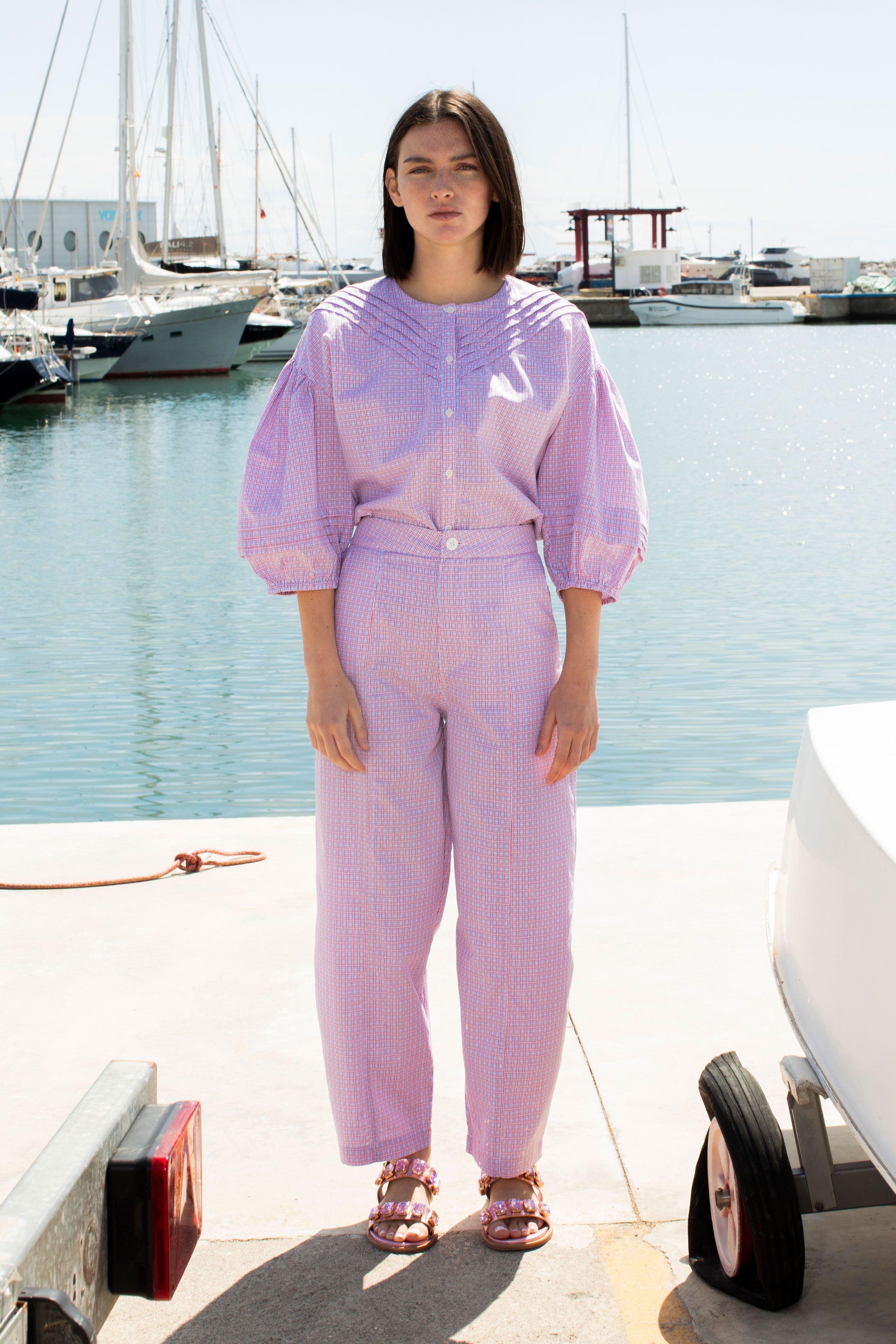 PINTUCK BLOUSE