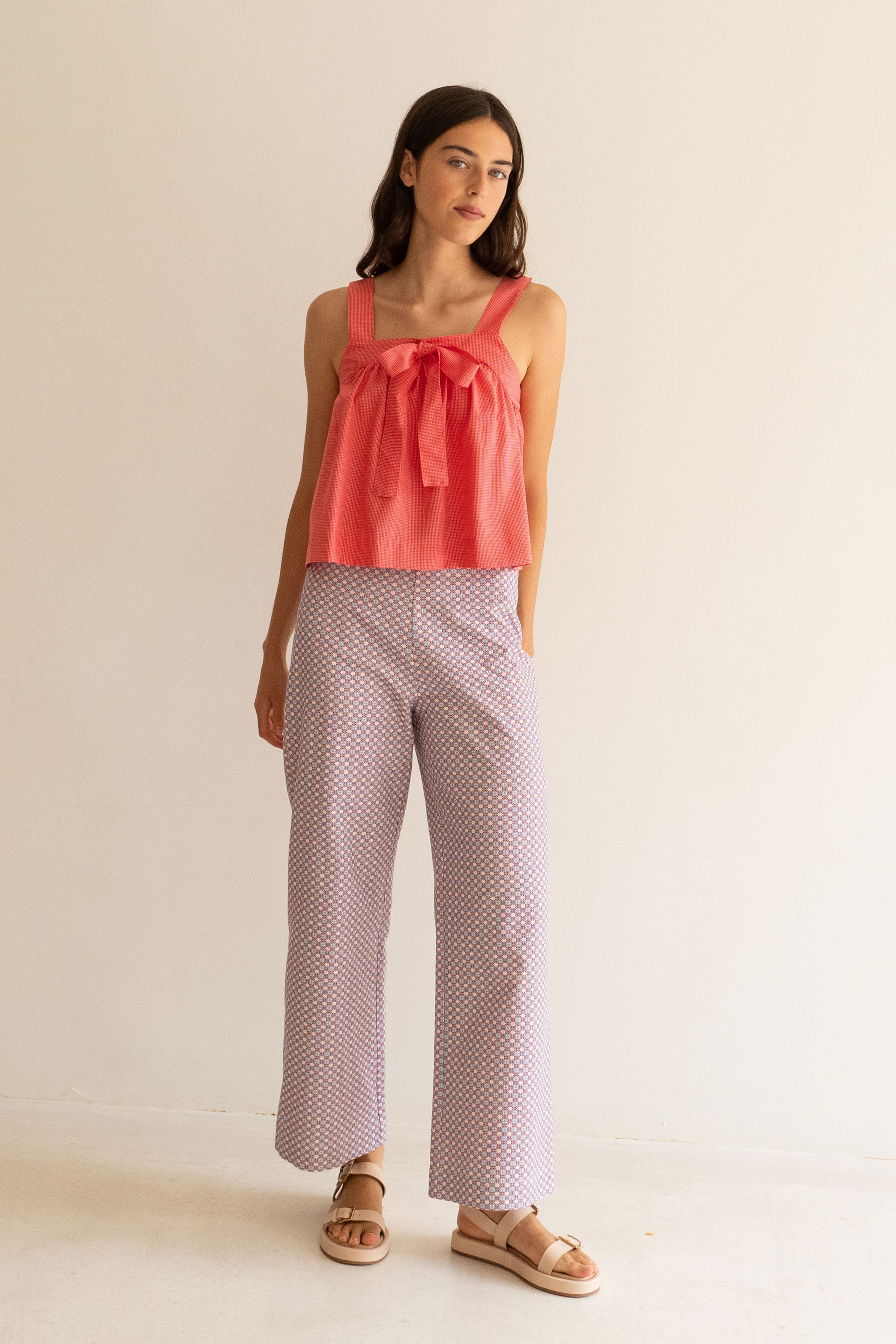 FRONT TIE TOP