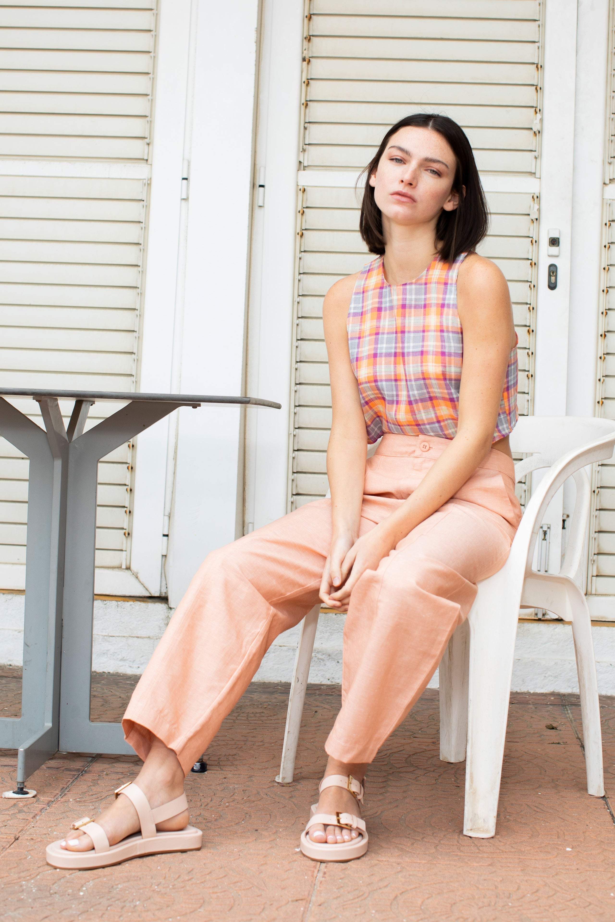 CUTLINES BARREL TROUSERS