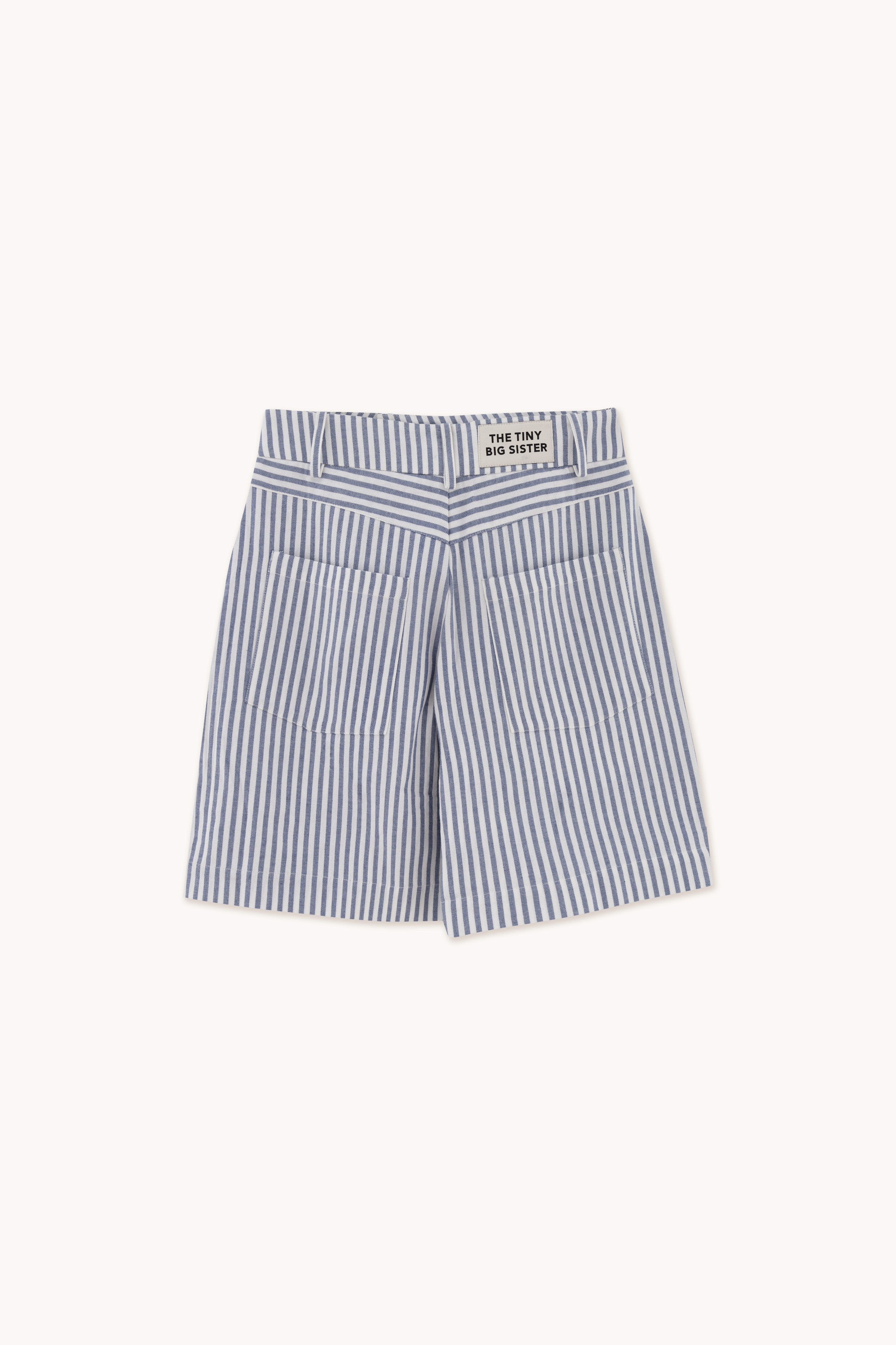 STRIPED BERMUDA SHORTS