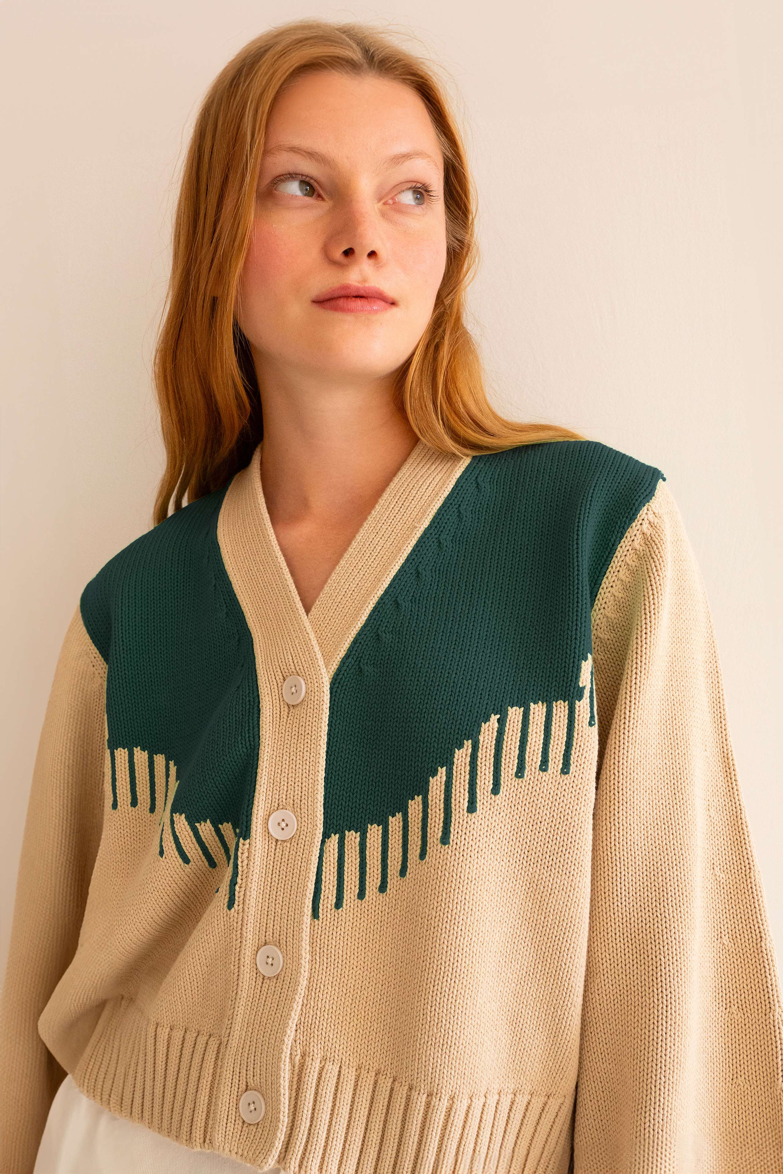 NORA FRILL CARDIGAN