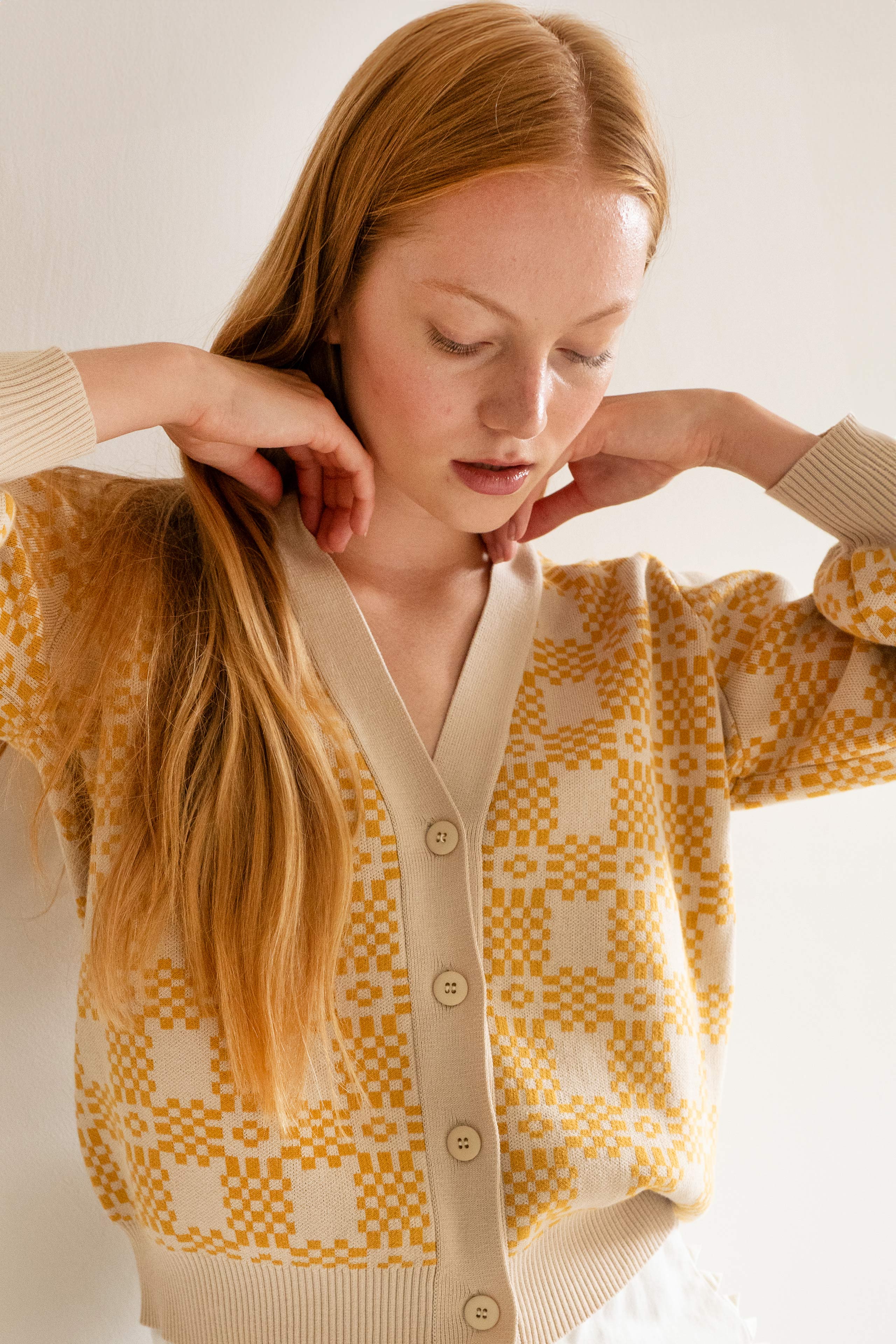 NORA JACQUARD CARDIGAN