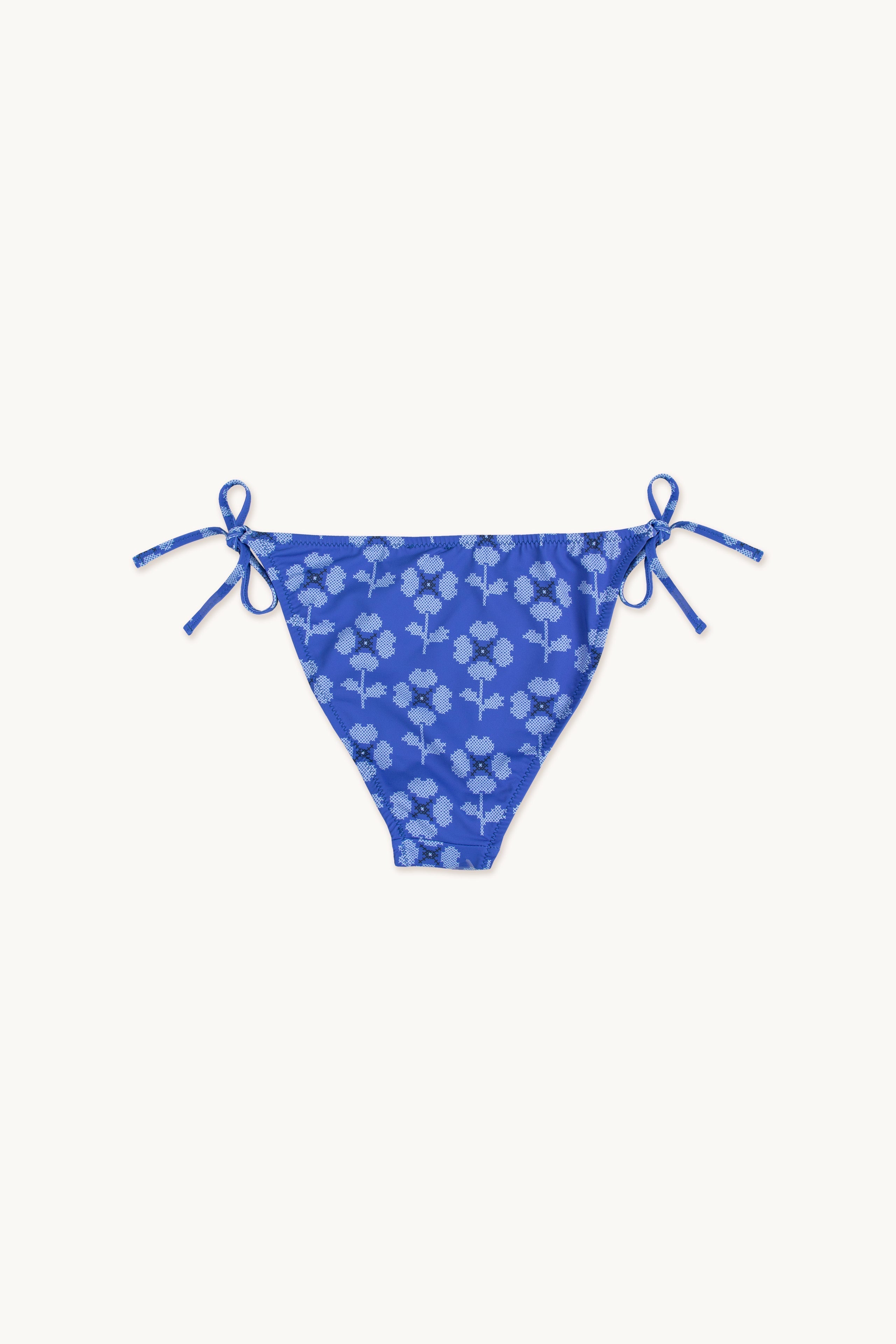 CROSS STITCH FLOWERS BIKINI BOTTOM