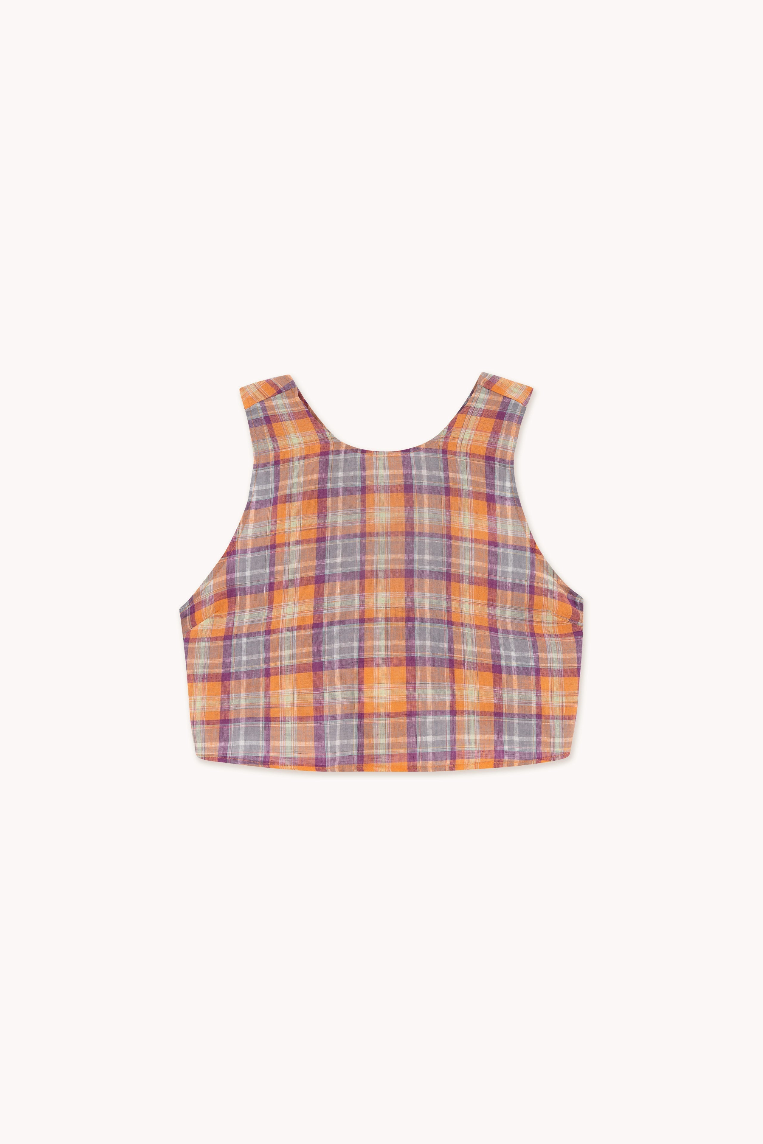 CHECK CROSS TOP