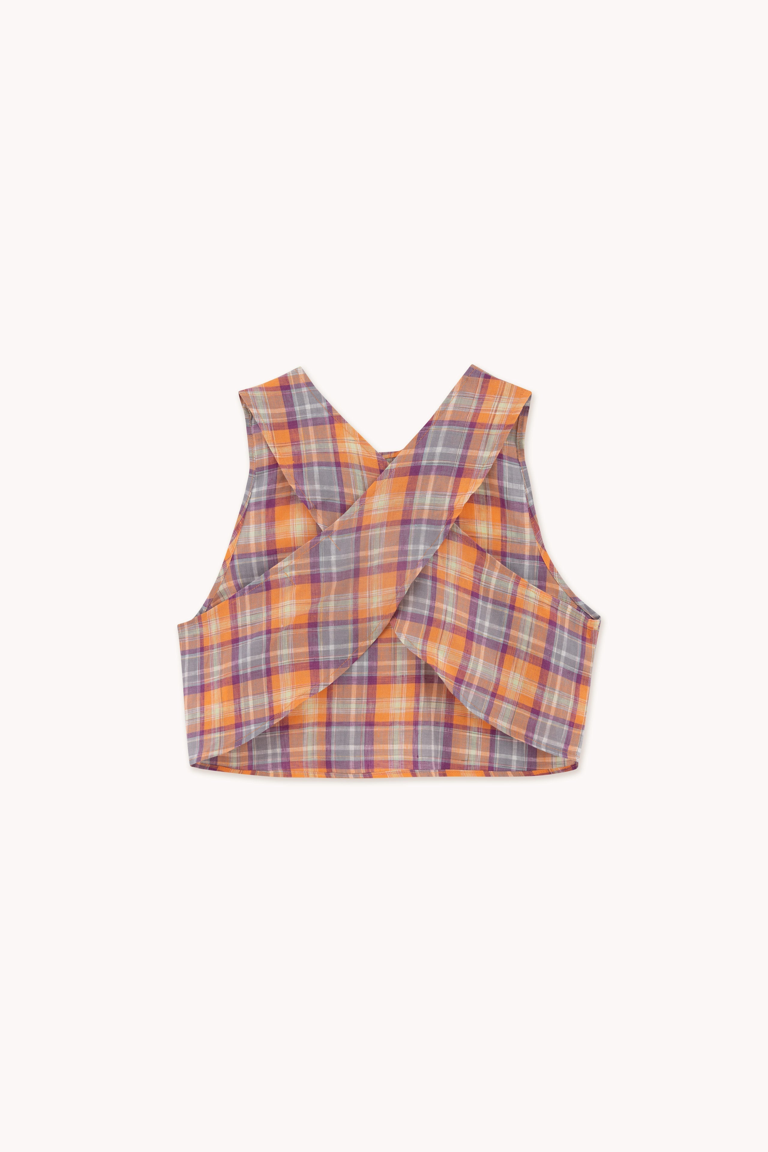 CHECK CROSS TOP