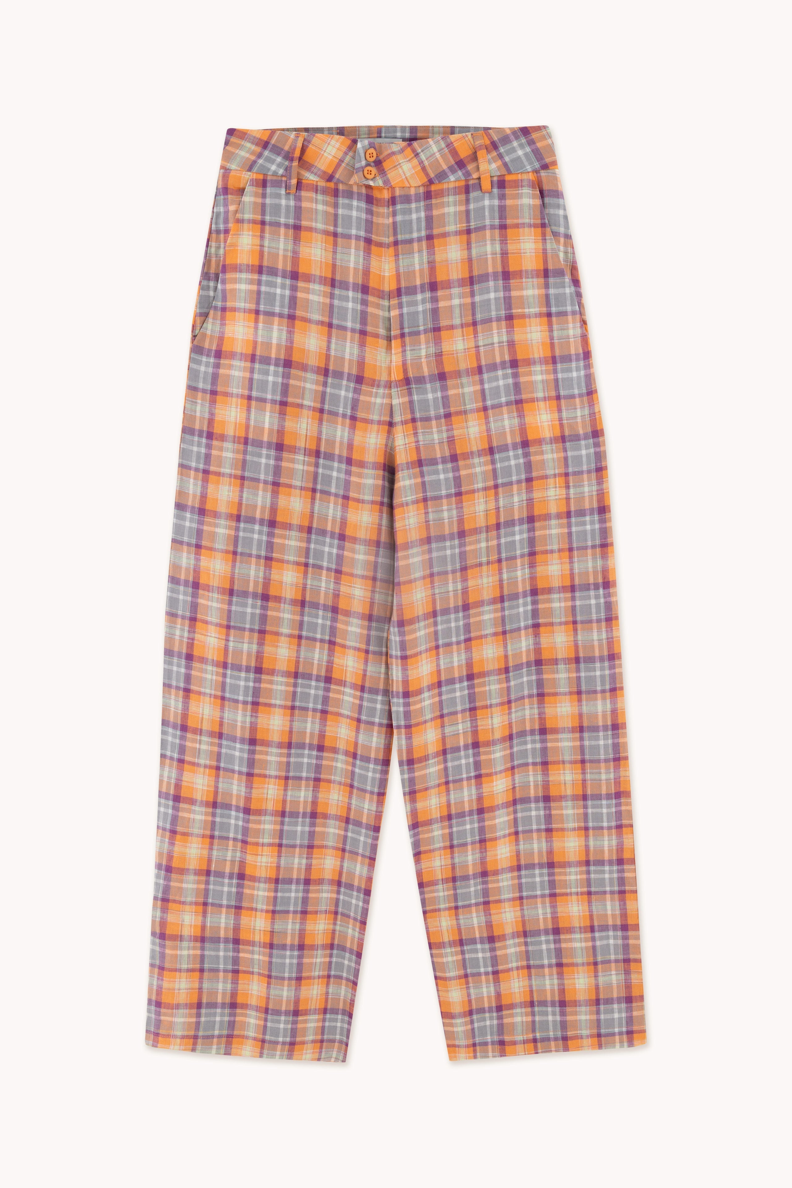 CHECK TROUSERS