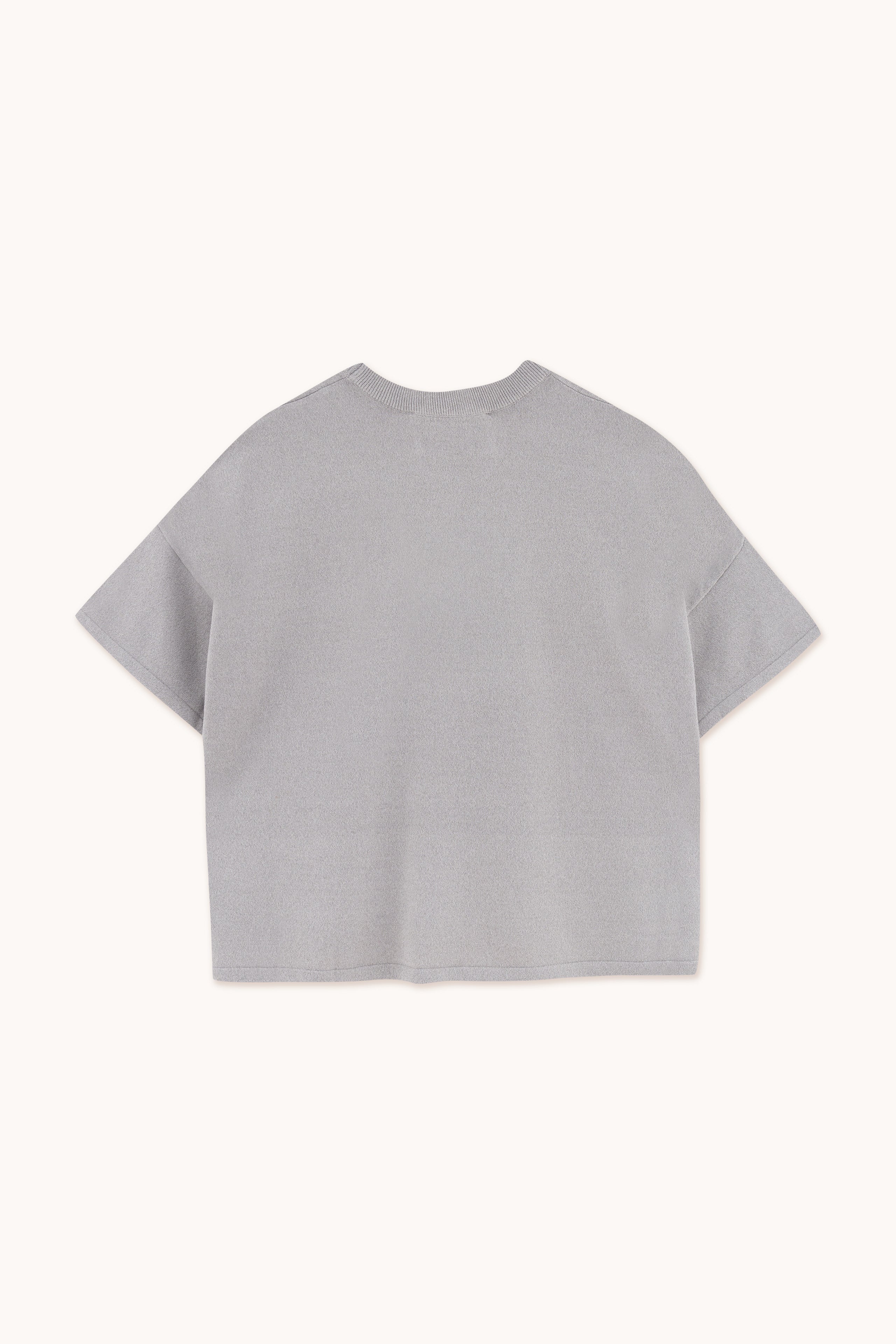 MELANGE KNITTED TEE