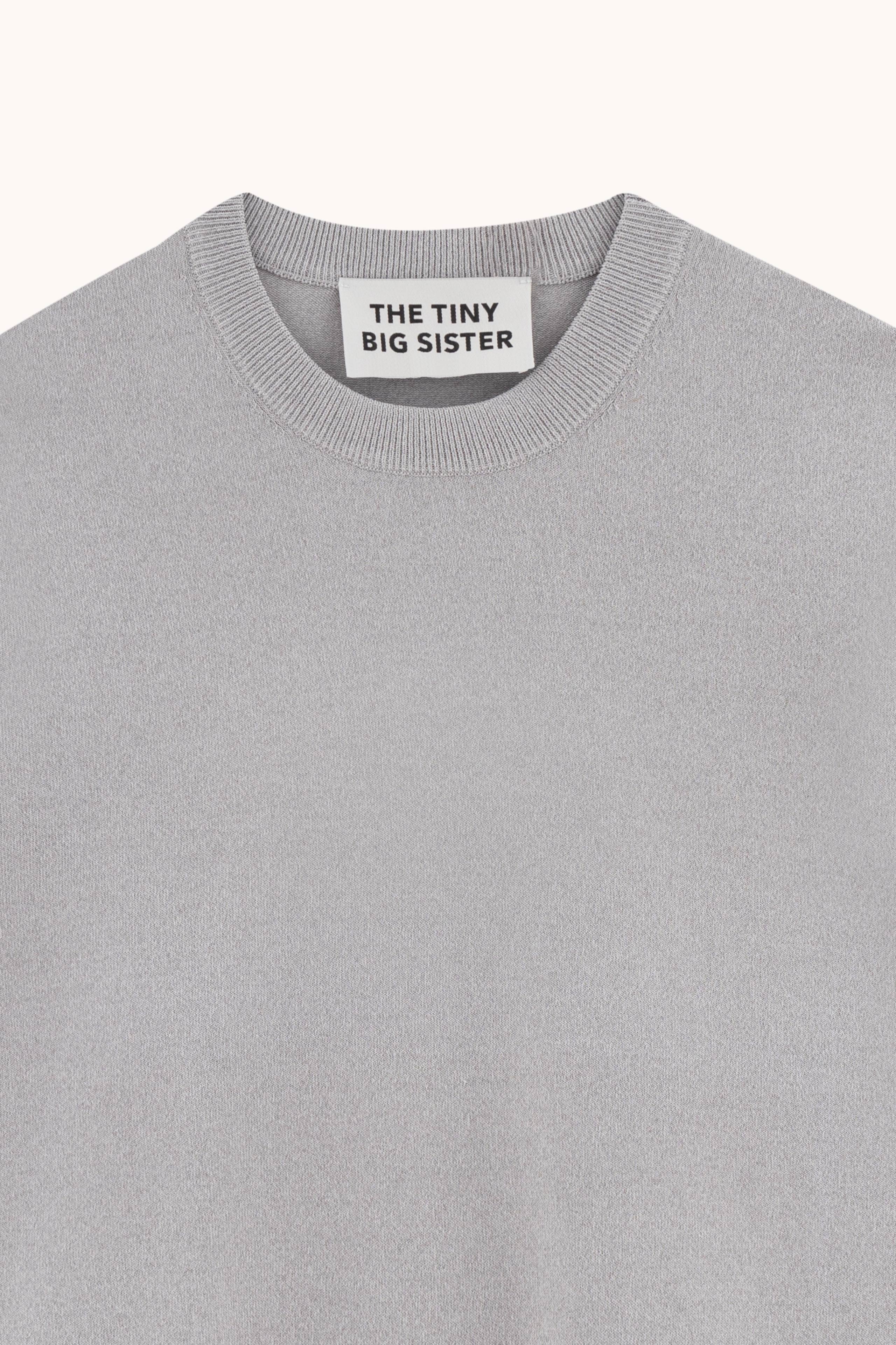 MELANGE KNITTED TEE